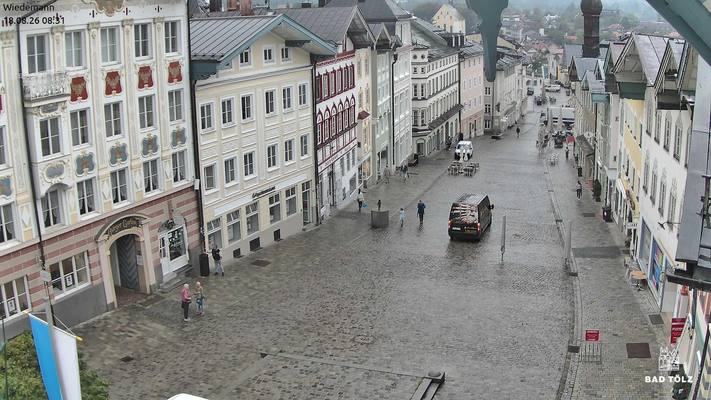 Archiv Foto Webcam Obere Marktstraße Bad Tölz