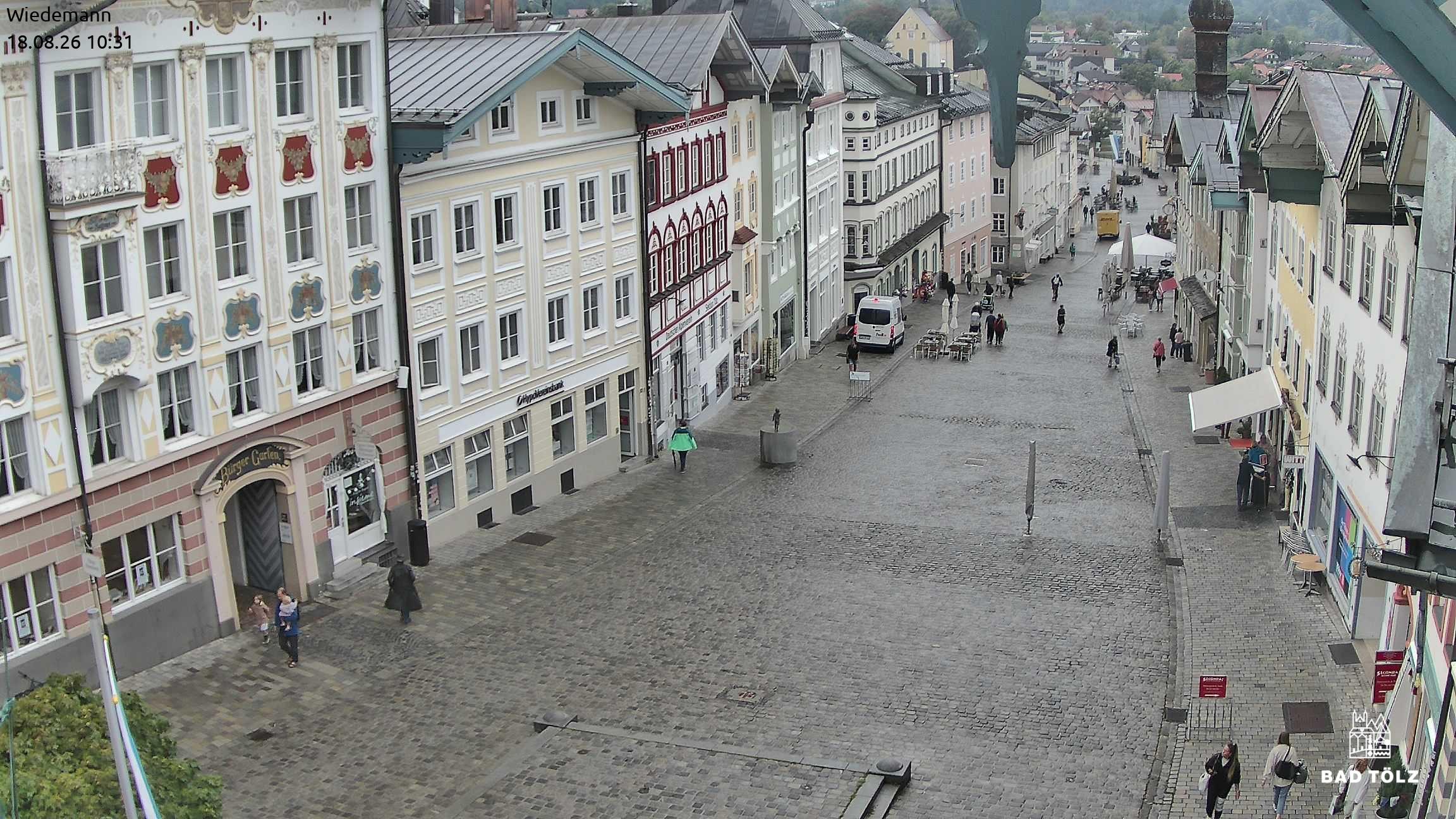 Archived image Webcam Bad Tölz - Marktstraße