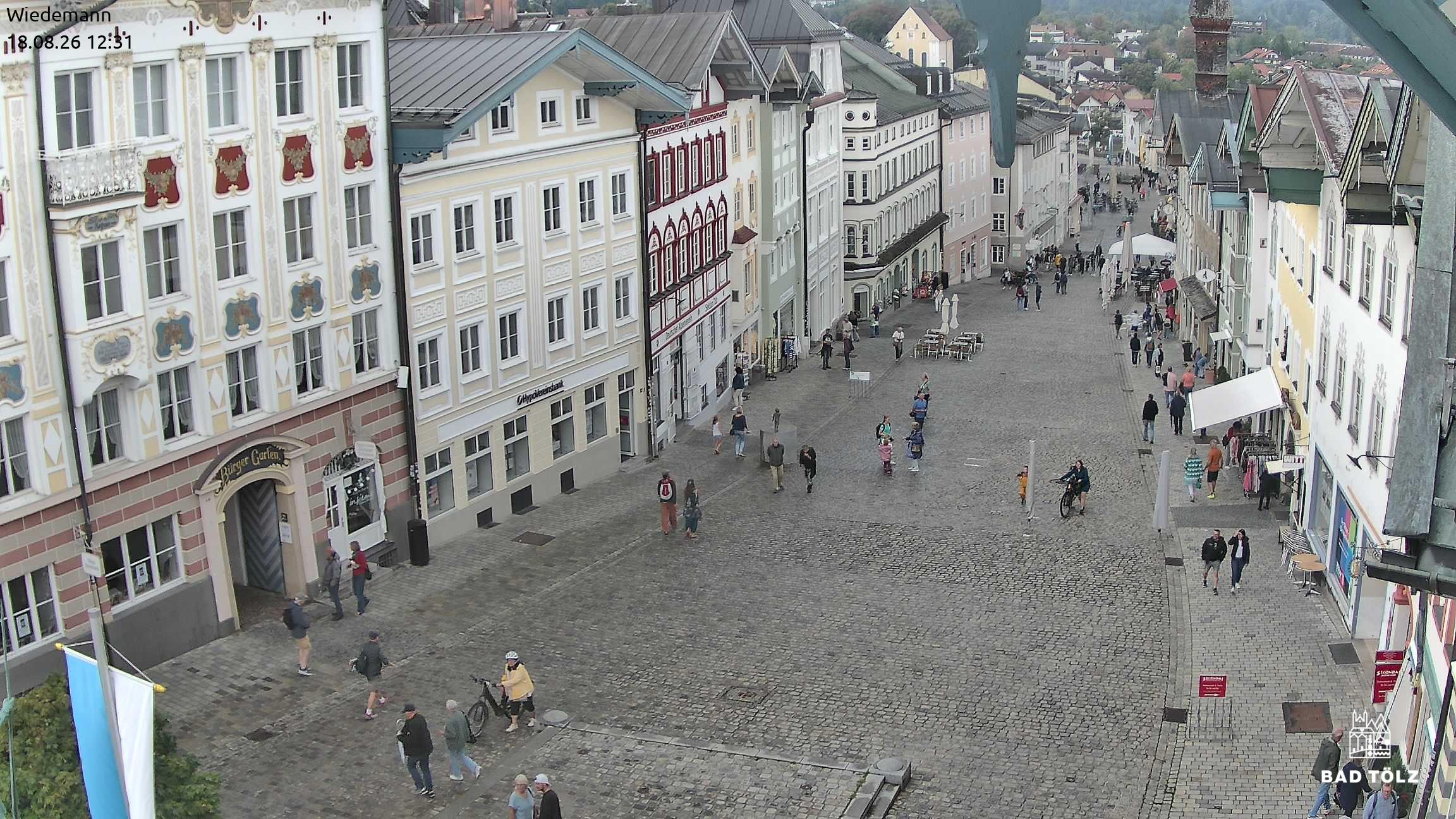 Archived image Webcam Bad Tölz - Marktstraße
