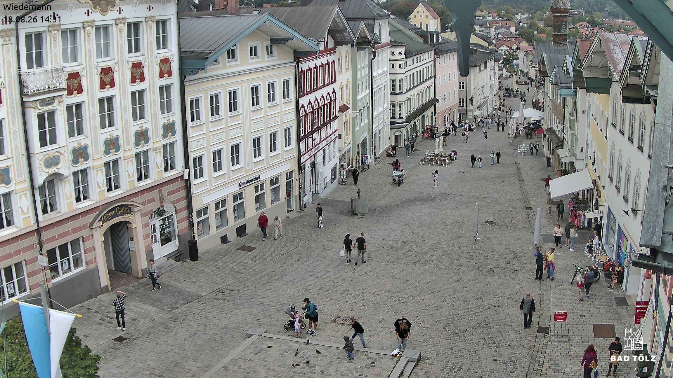 Archived image Webcam Bad Tölz - Marktstraße