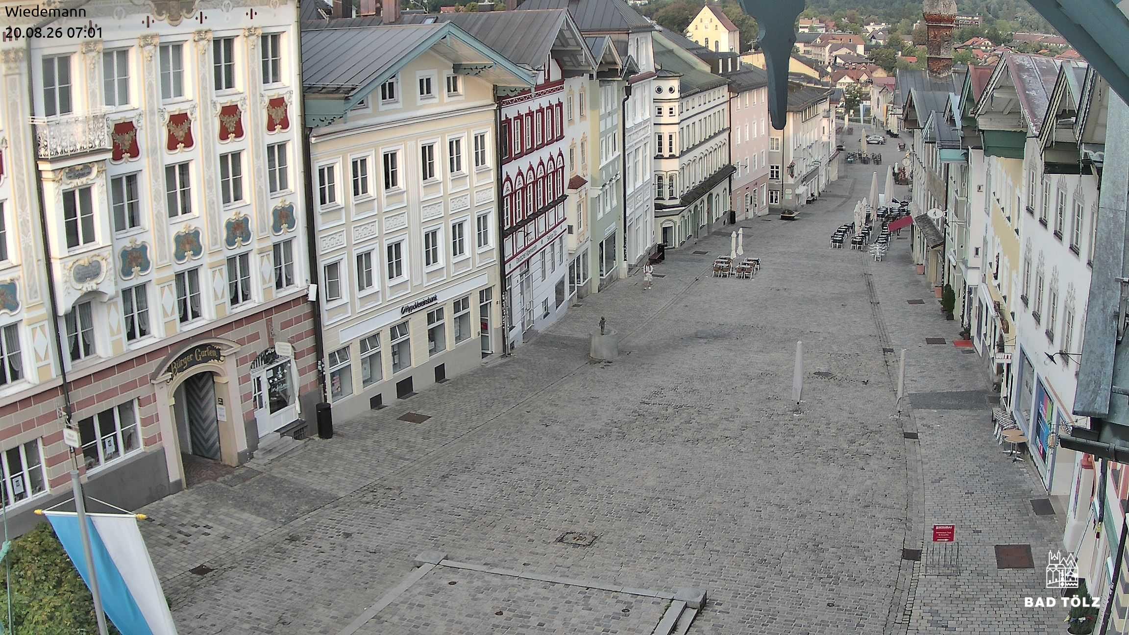 Archiv Foto Webcam Obere Marktstraße Bad Tölz