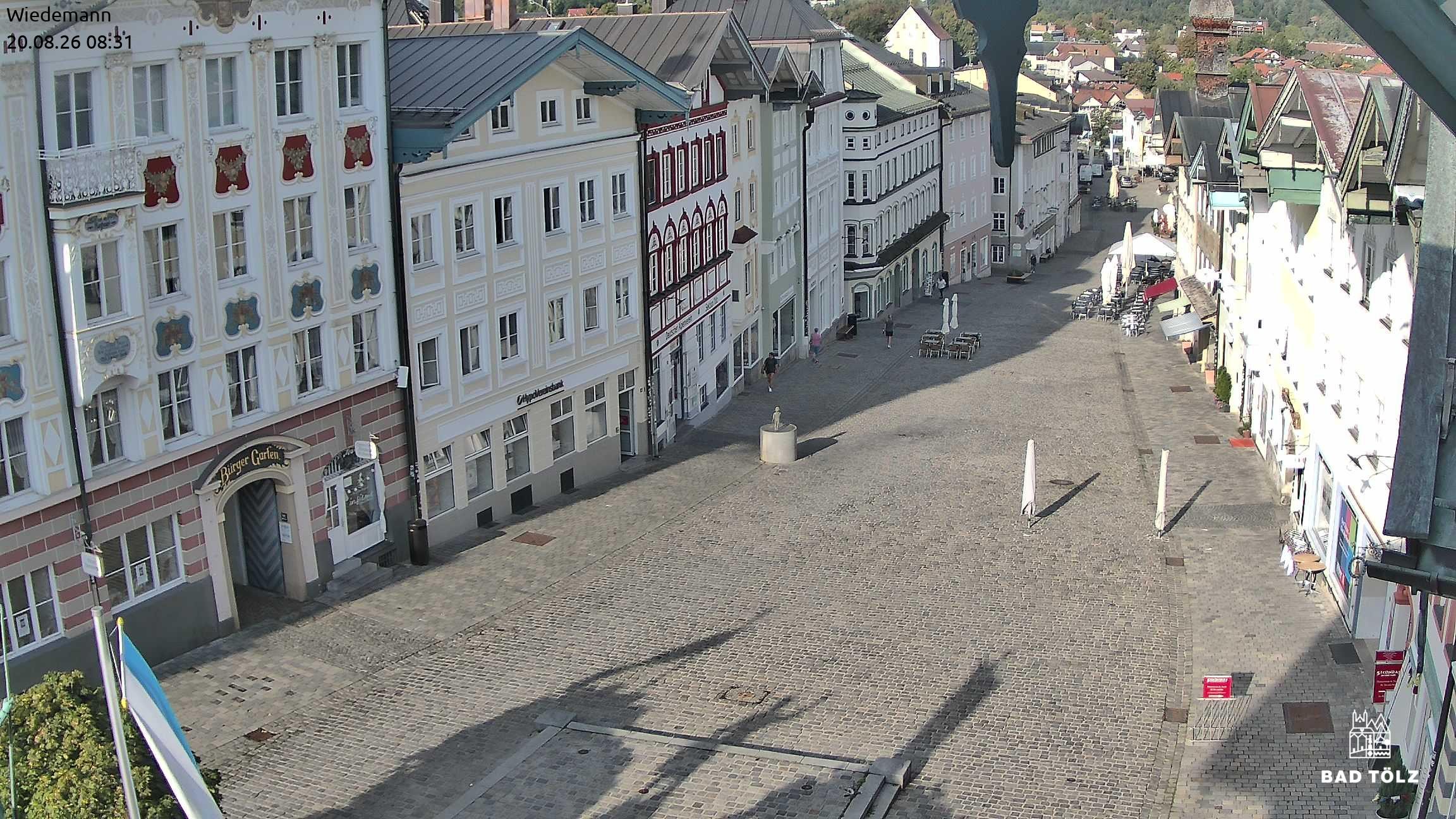 Archiv Foto Webcam Obere Marktstraße Bad Tölz
