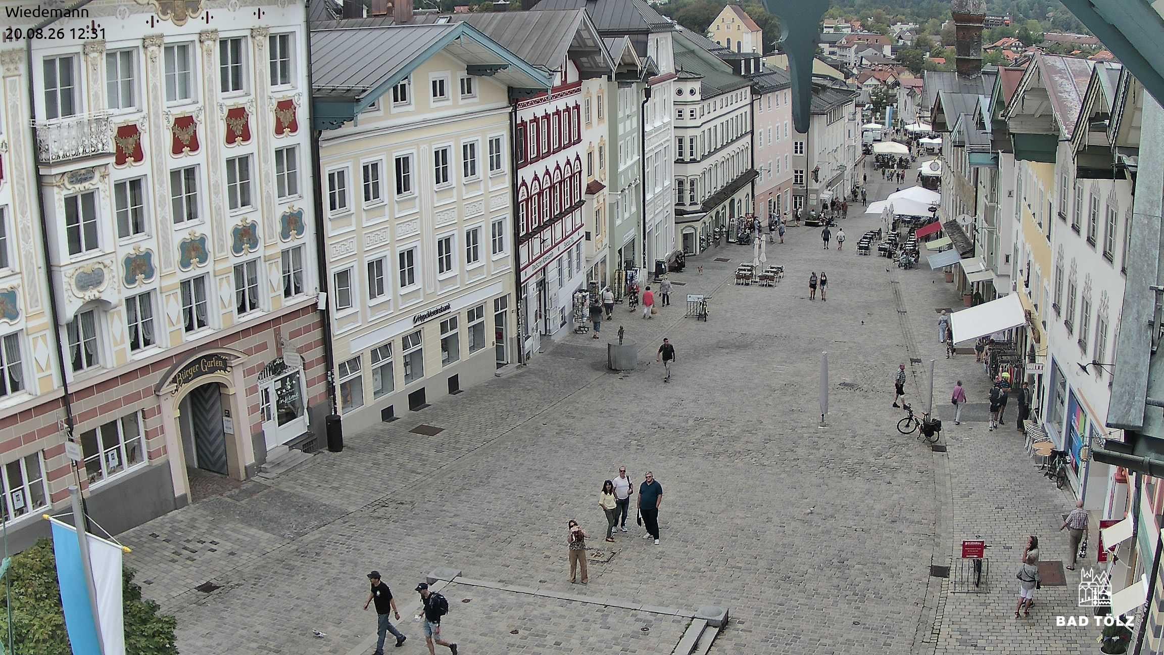 Archiv Foto Webcam Obere Marktstraße Bad Tölz
