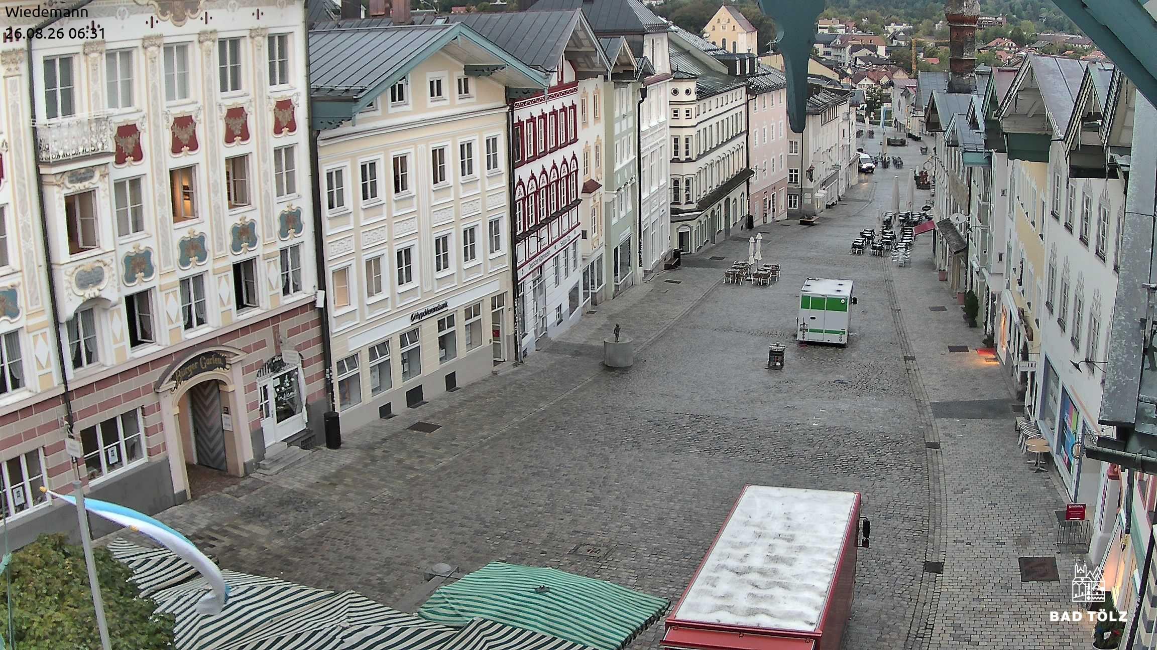 Archiv Foto Webcam Obere Marktstraße Bad Tölz