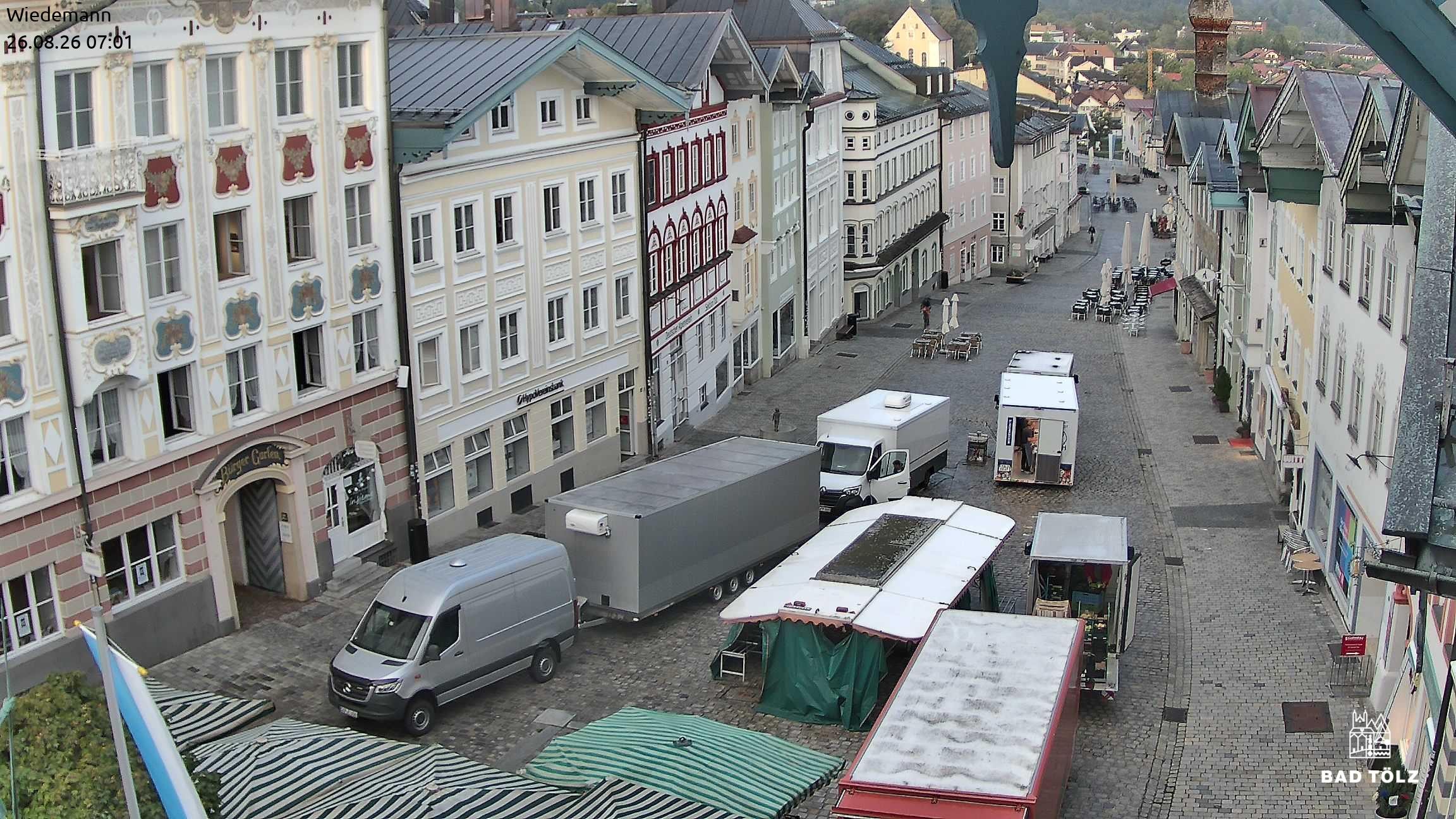 Archiv Foto Webcam Obere Marktstraße Bad Tölz