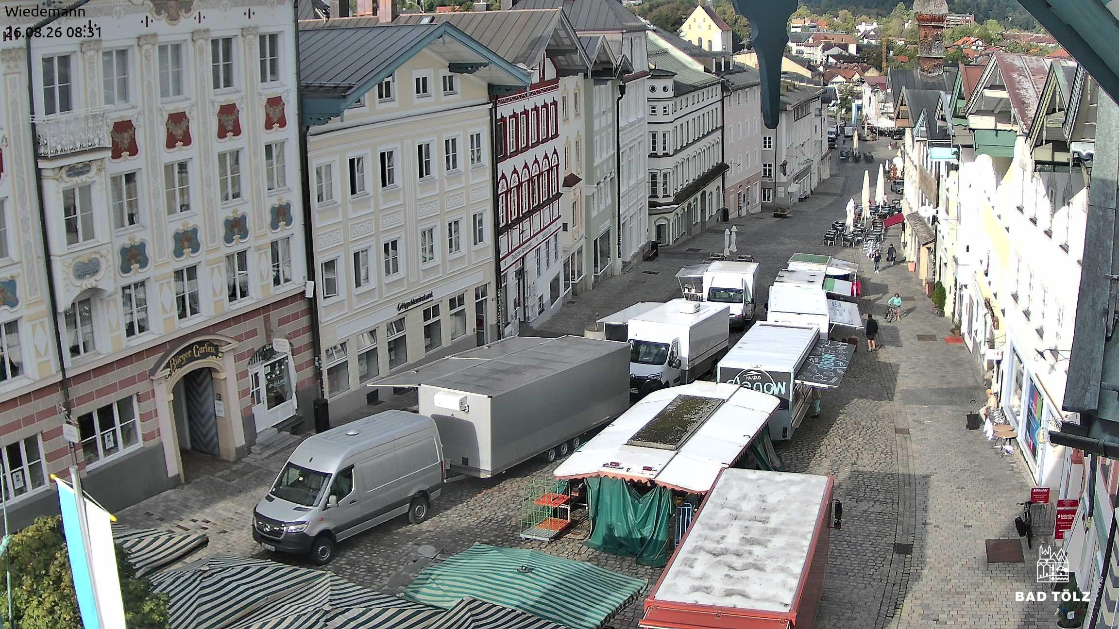 Archiv Foto Webcam Obere Marktstraße Bad Tölz