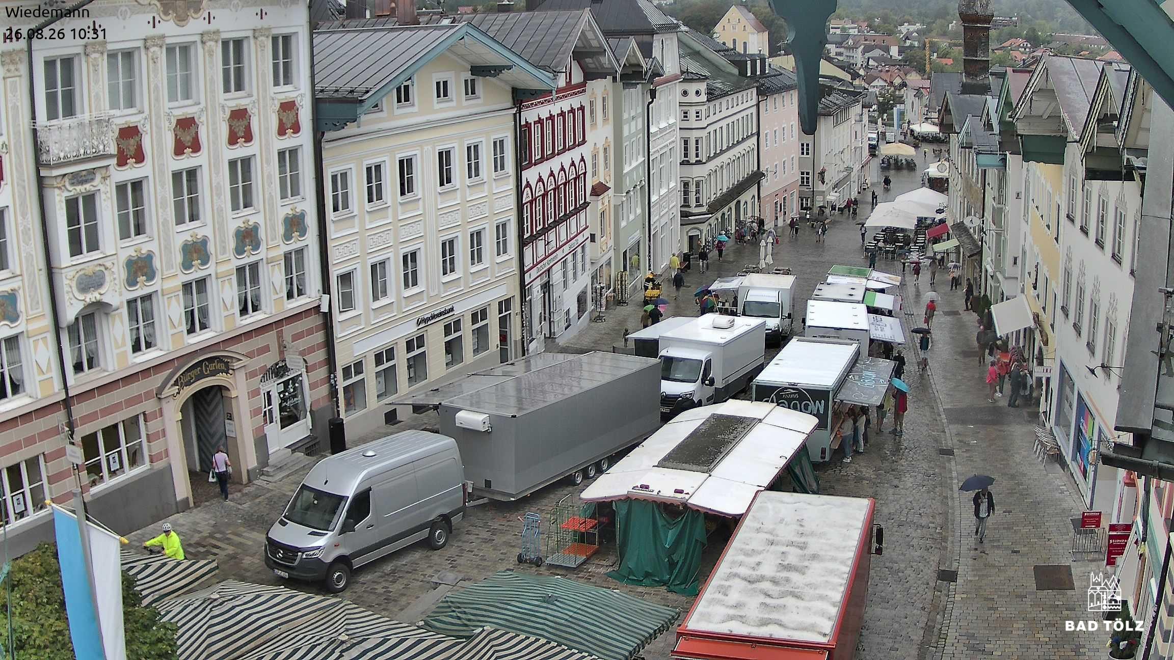 Archived image Webcam Bad Tölz - Marktstraße