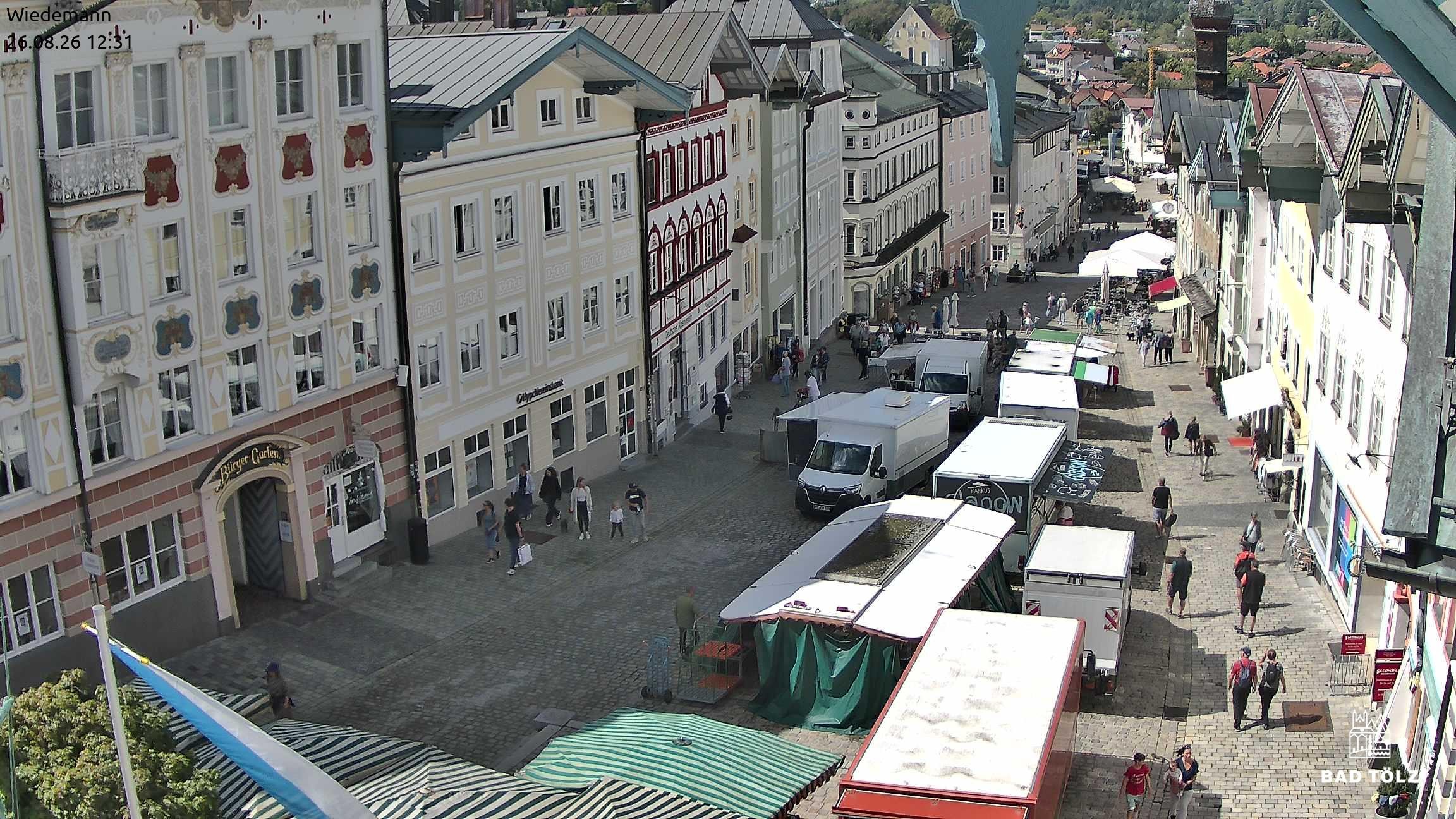 Archived image Webcam Bad Tölz - Marktstraße