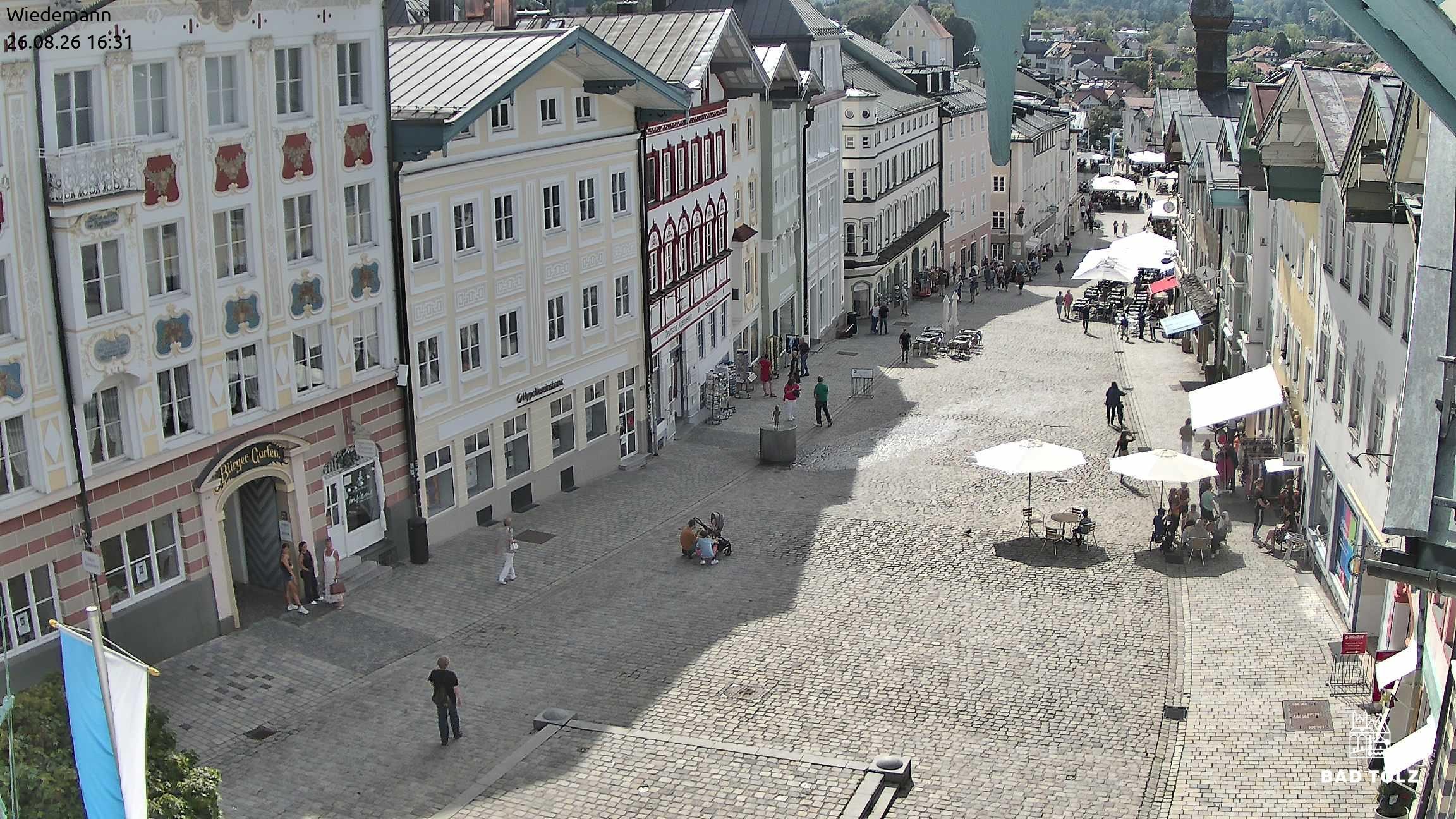 Archived image Webcam Bad Tölz - Marktstraße