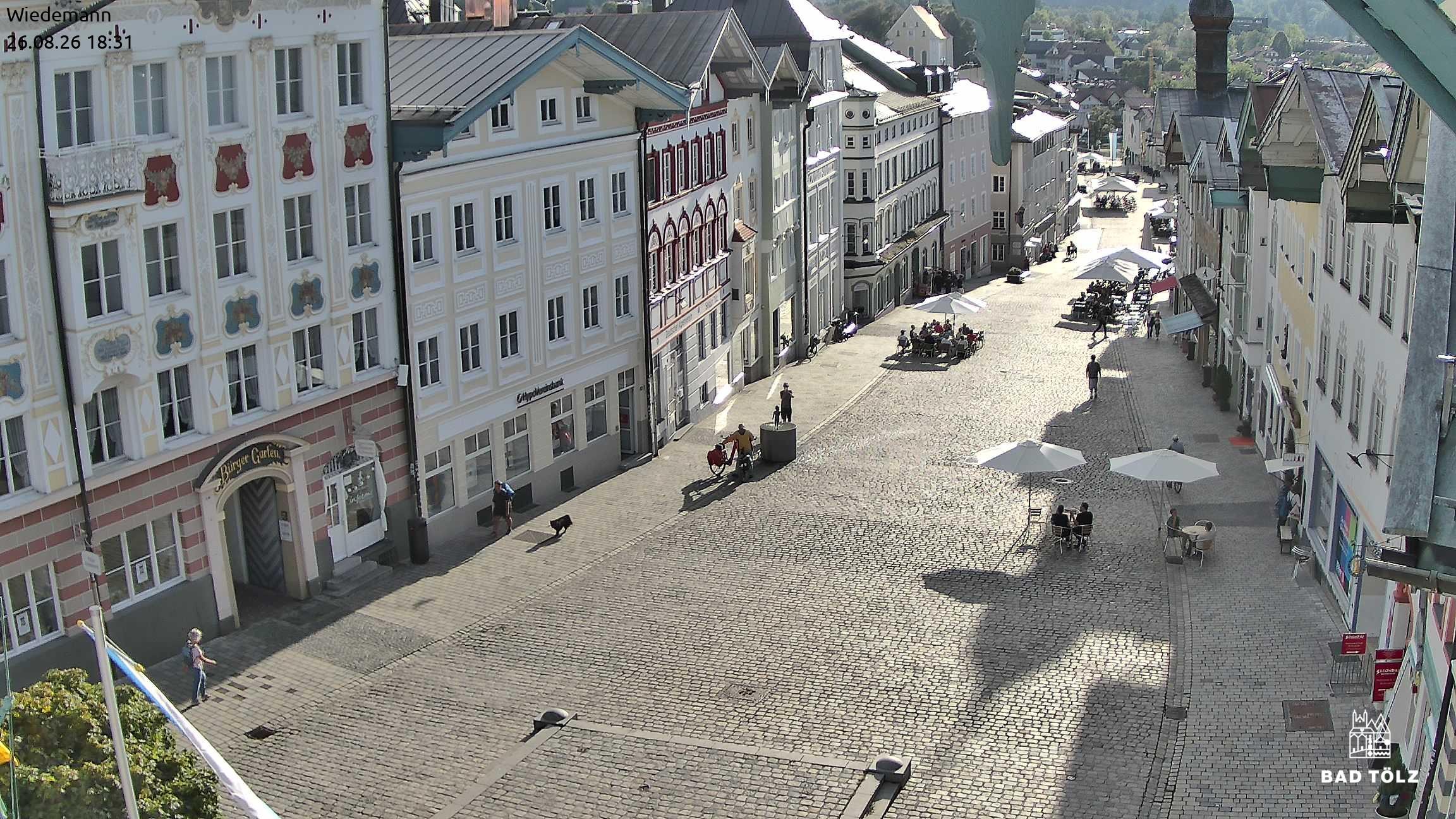 Archived image Webcam Bad Tölz - Marktstraße