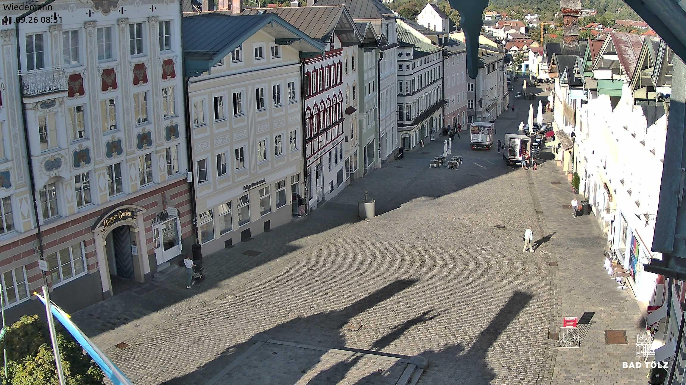 Archiv Foto Webcam Obere Marktstraße Bad Tölz