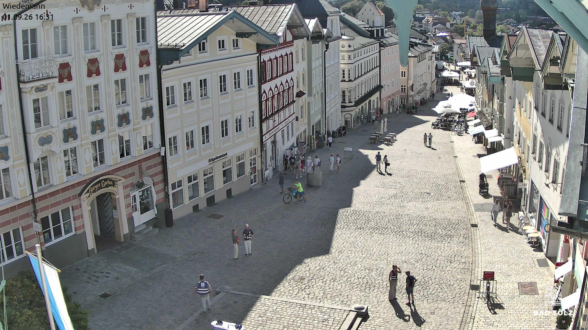 Archiv Foto Webcam Obere Marktstraße Bad Tölz
