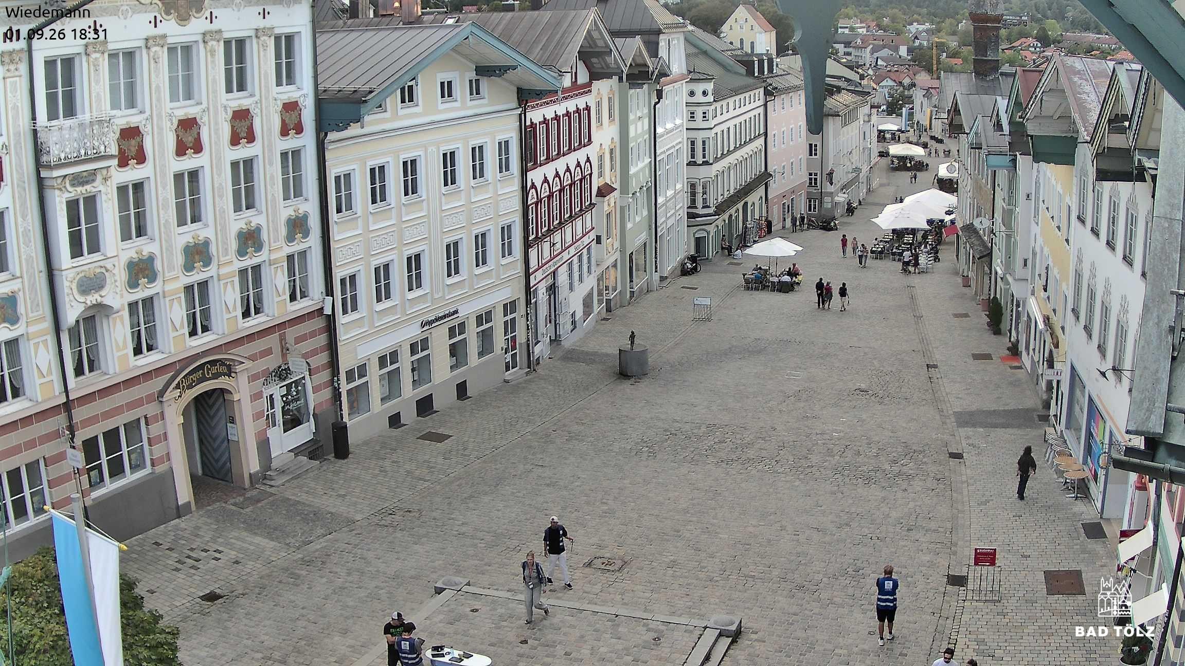 Archiv Foto Webcam Obere Marktstraße Bad Tölz