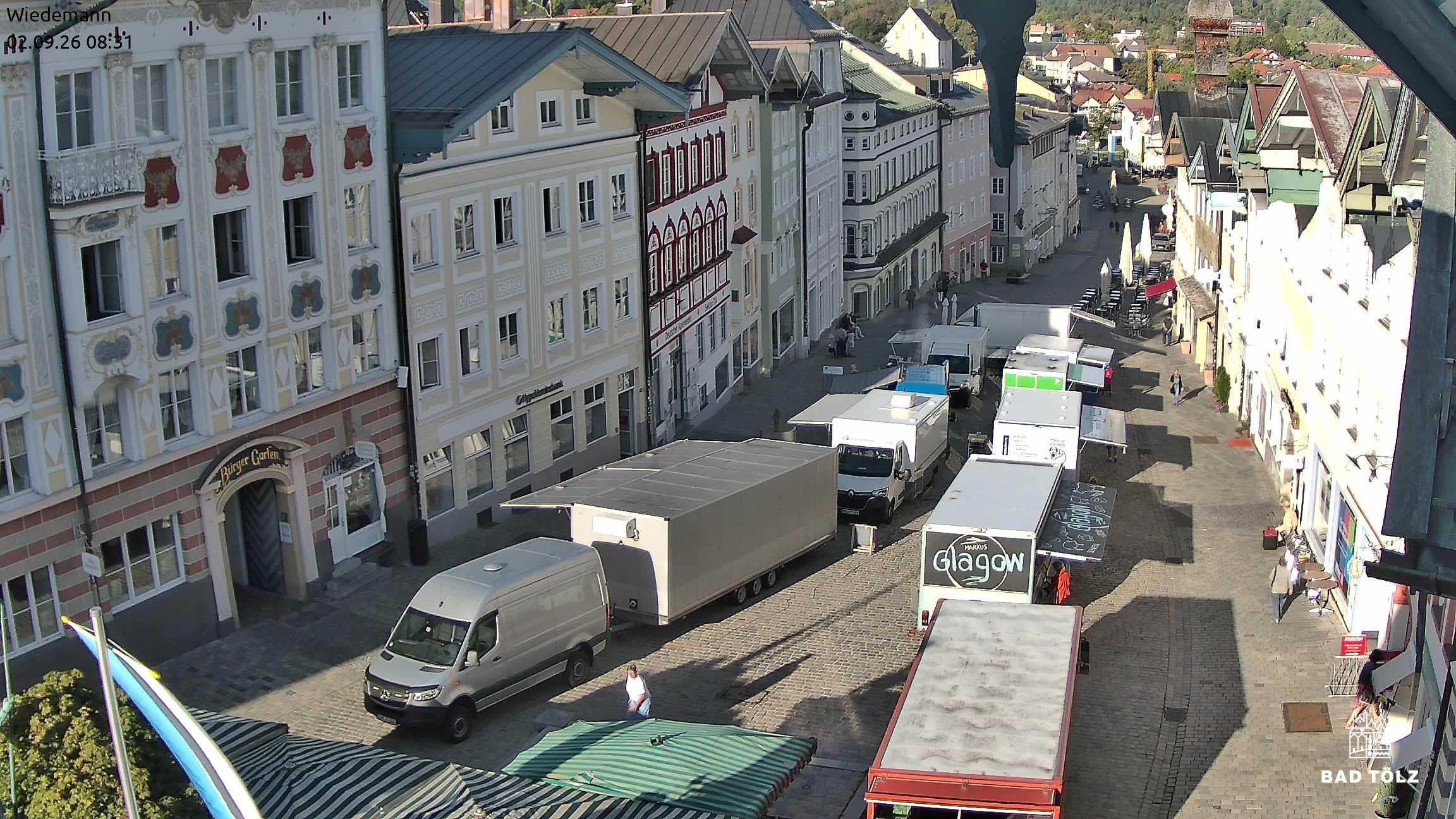 Archiv Foto Webcam Obere Marktstraße Bad Tölz