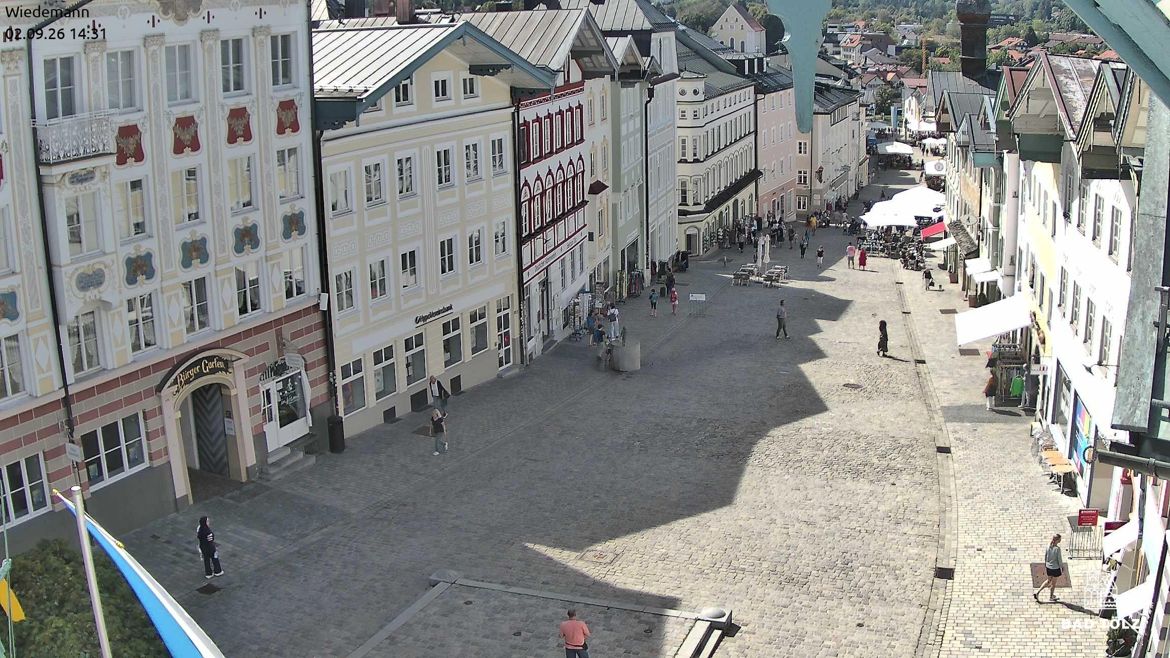 Archiv Foto Webcam Obere Marktstraße Bad Tölz