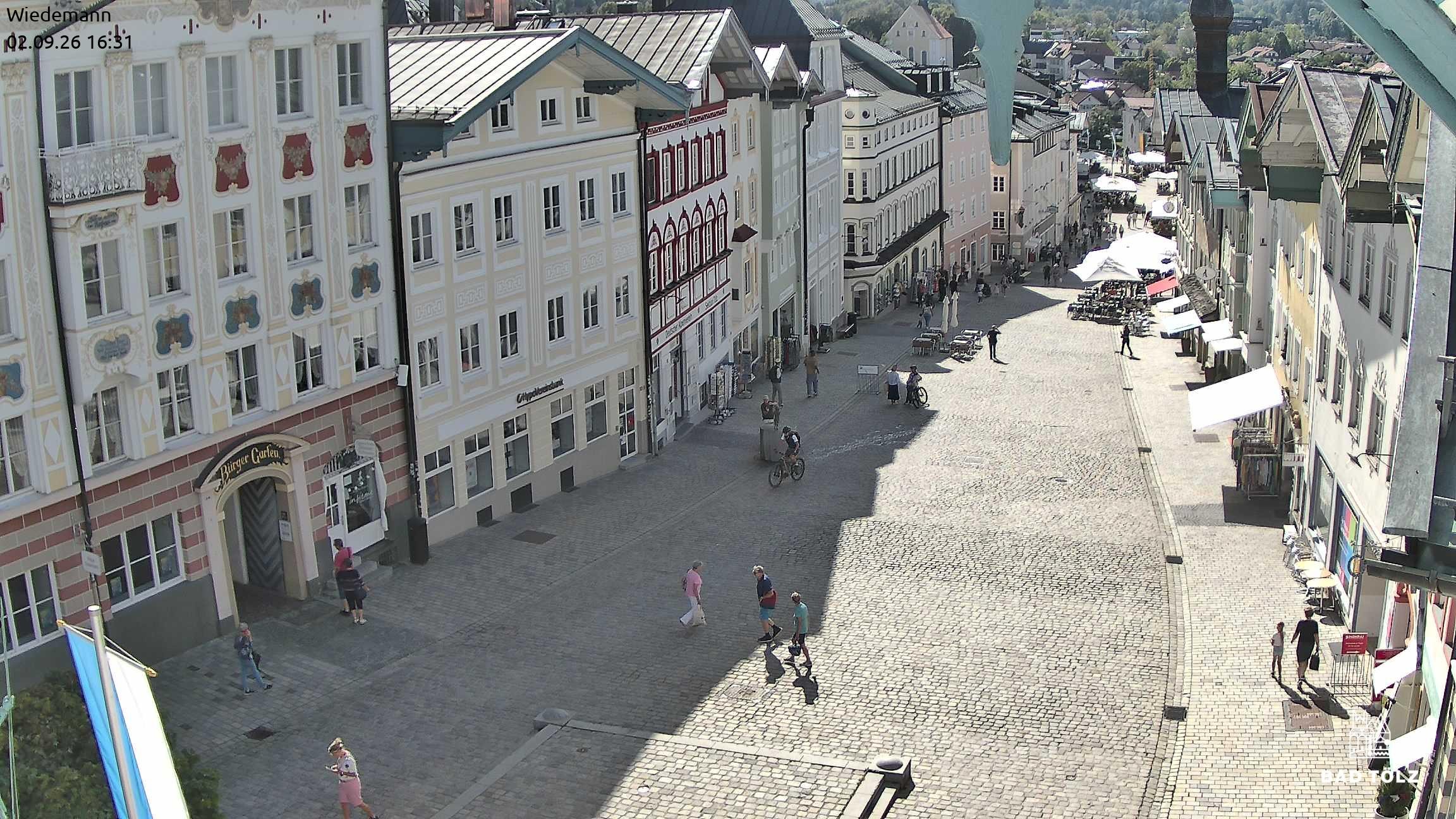 Archiv Foto Webcam Obere Marktstraße Bad Tölz