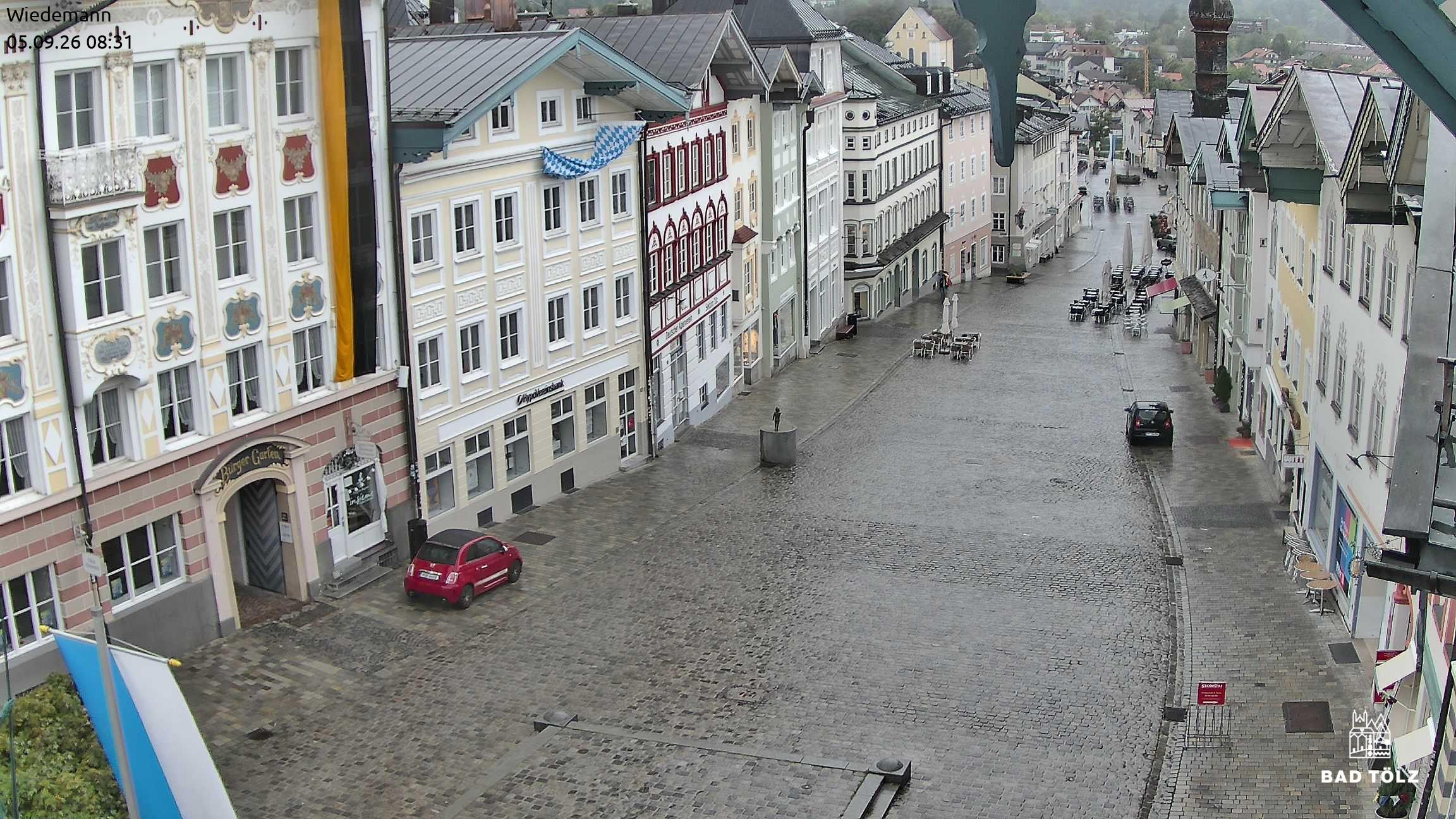 Archiv Foto Webcam Obere Marktstraße Bad Tölz