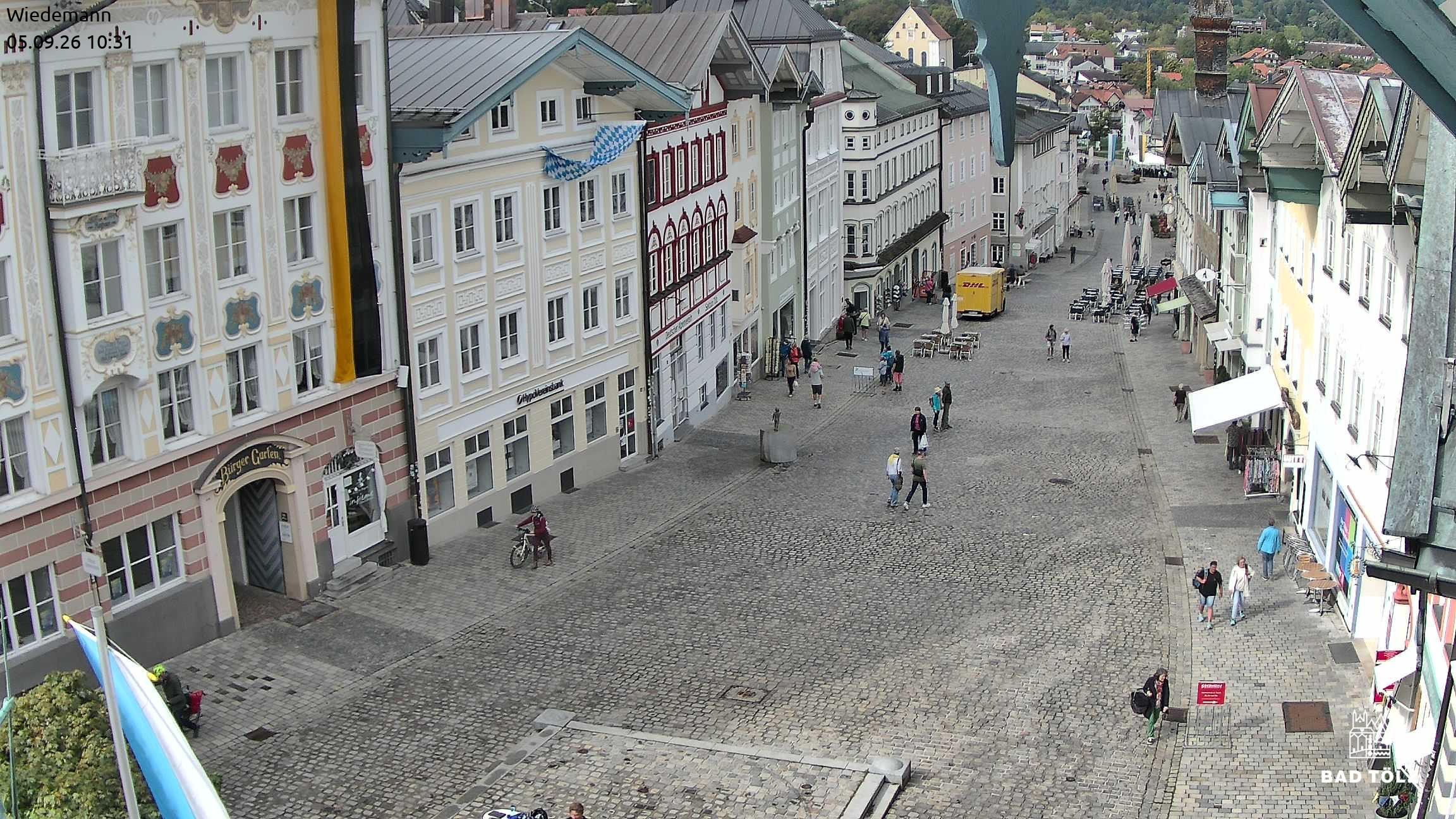 Archiv Foto Webcam Obere Marktstraße Bad Tölz