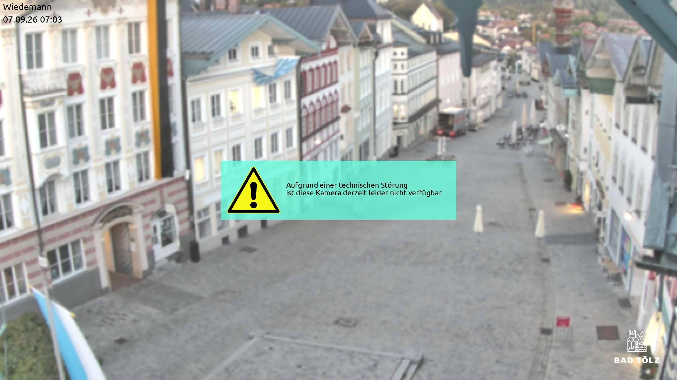 Archiv Foto Webcam Obere Marktstraße Bad Tölz