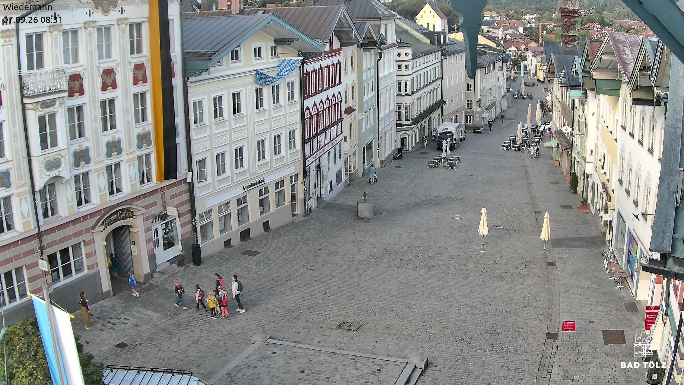 Archiv Foto Webcam Obere Marktstraße Bad Tölz