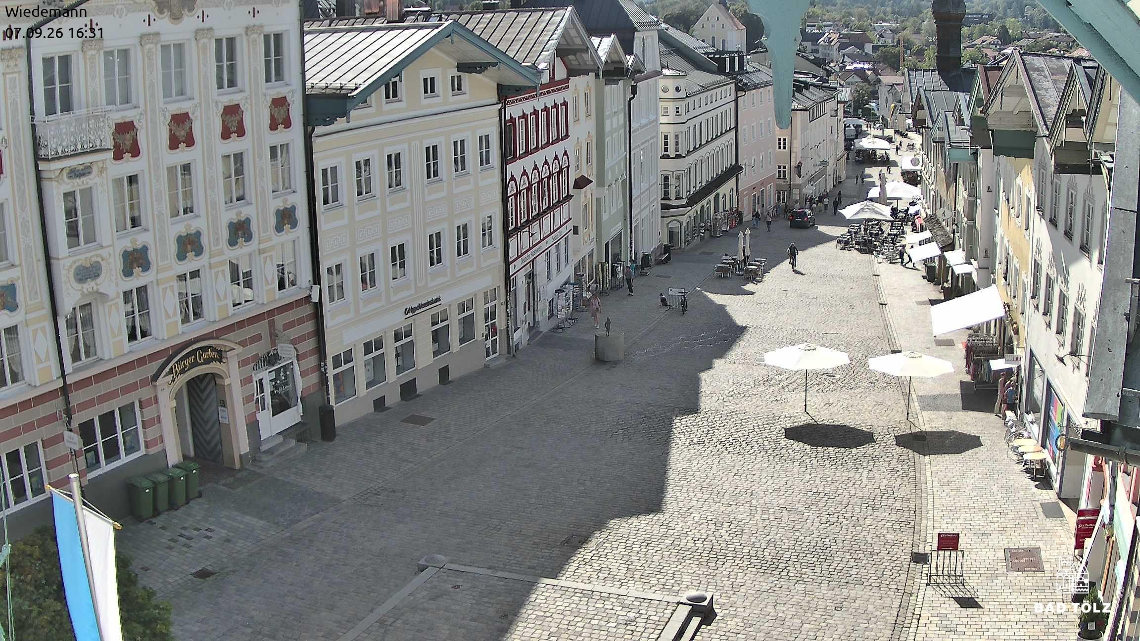 Archiv Foto Webcam Obere Marktstraße Bad Tölz