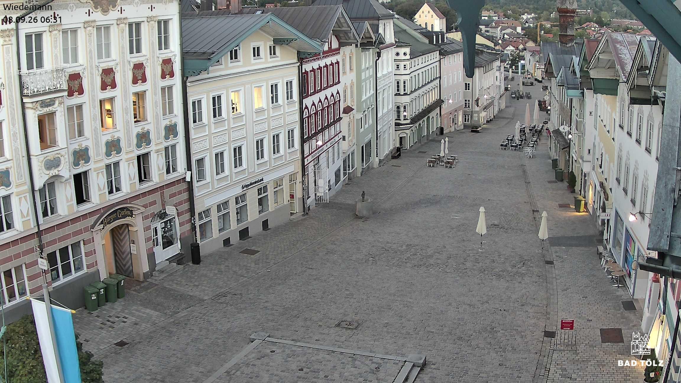 Archiv Foto Webcam Obere Marktstraße Bad Tölz