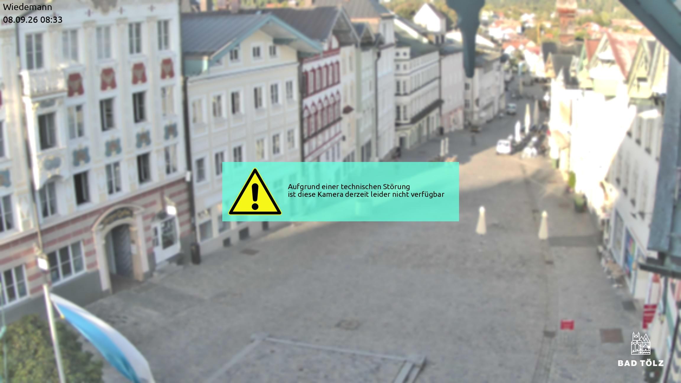 Archiv Foto Webcam Obere Marktstraße Bad Tölz