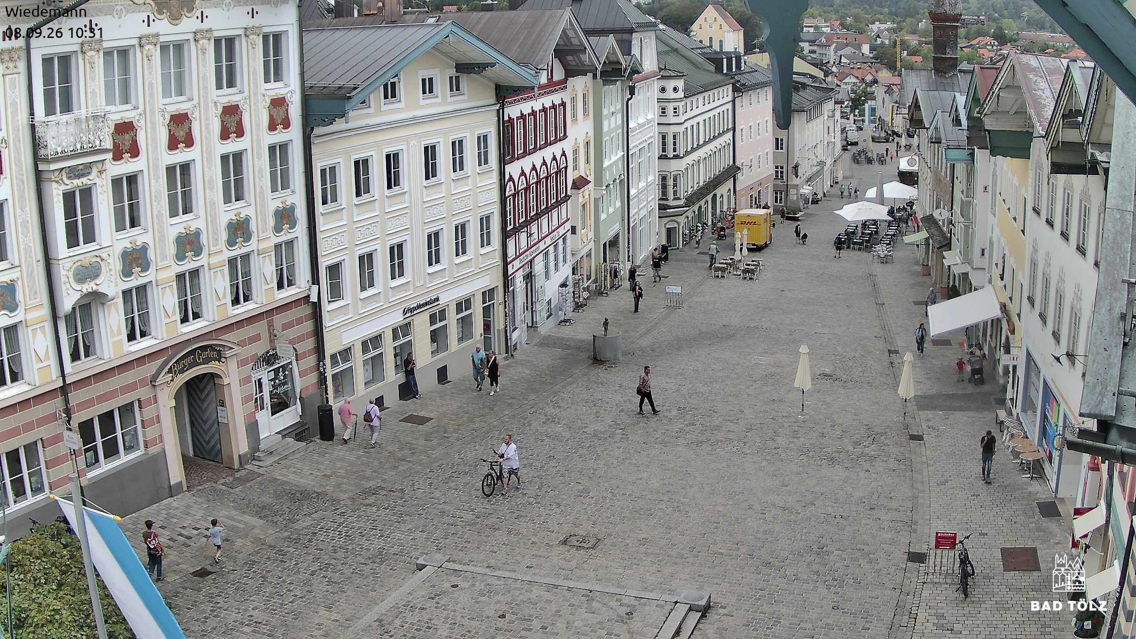 Archiv Foto Webcam Obere Marktstraße Bad Tölz