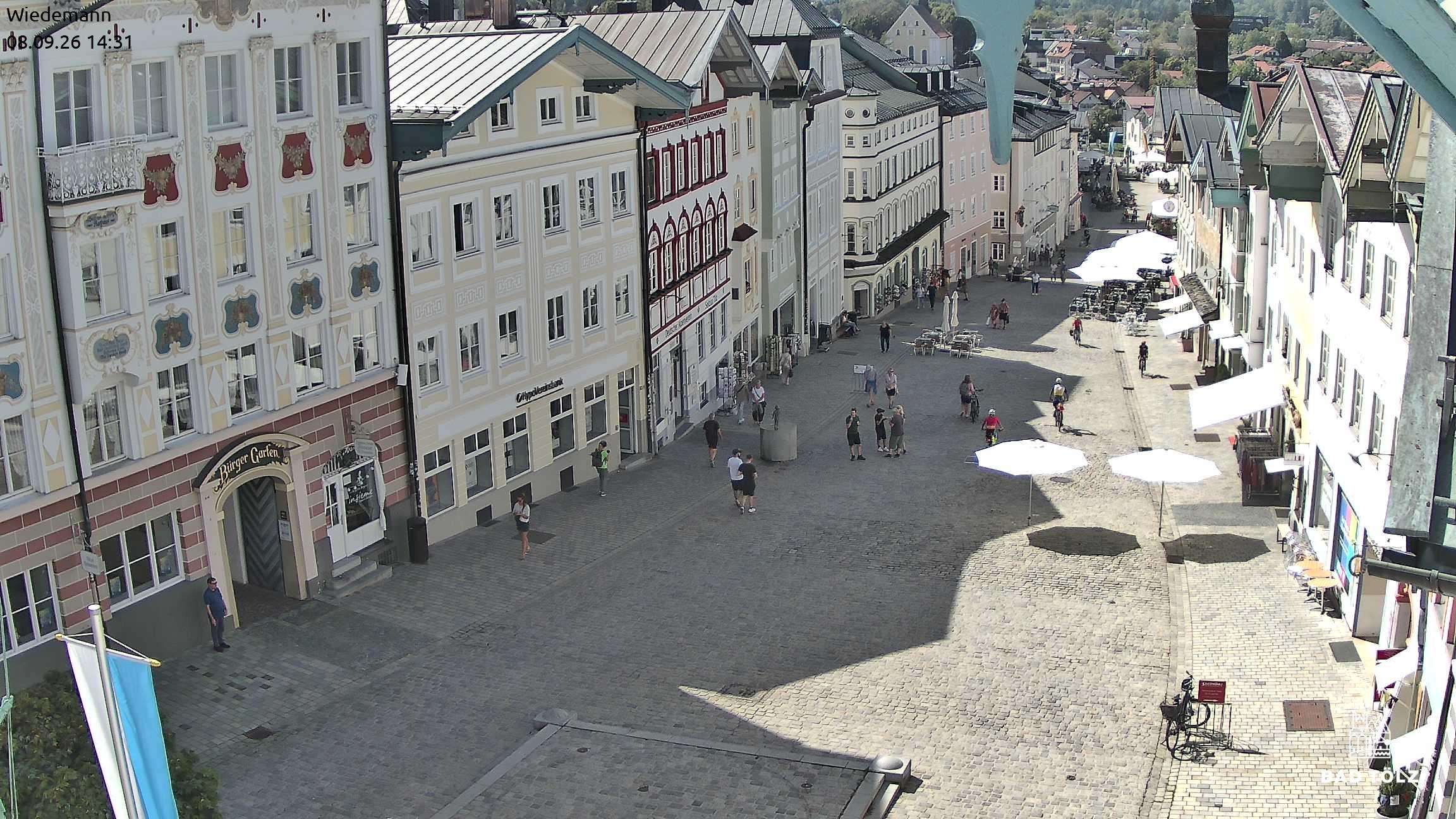 Archiv Foto Webcam Obere Marktstraße Bad Tölz