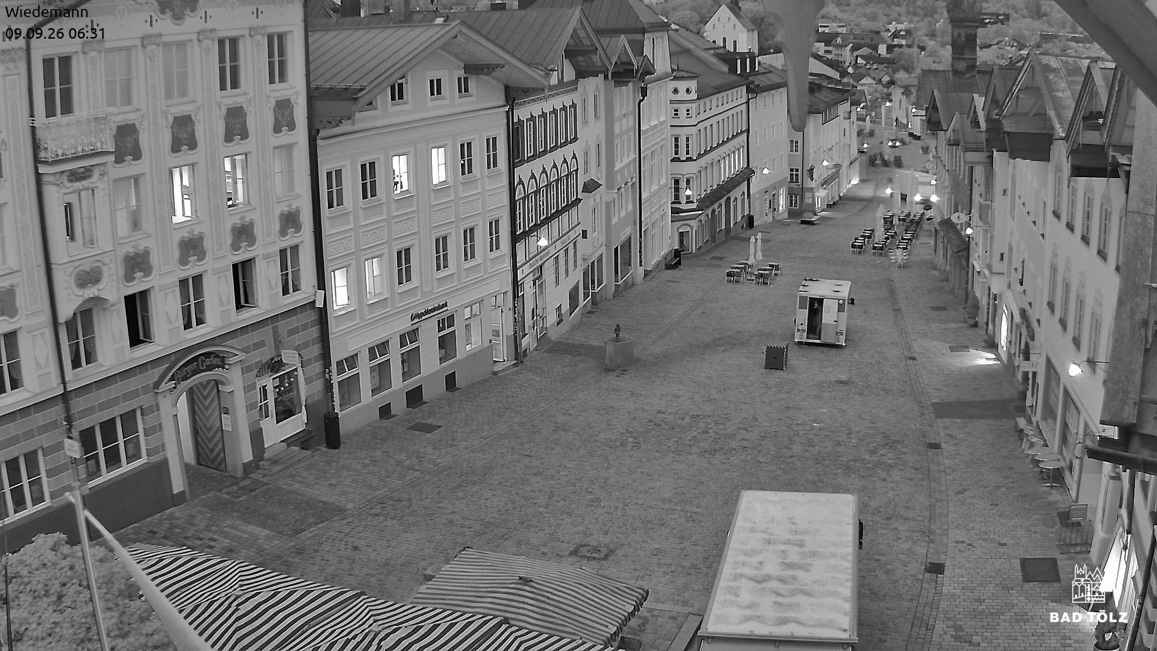 Archiv Foto Webcam Obere Marktstraße Bad Tölz