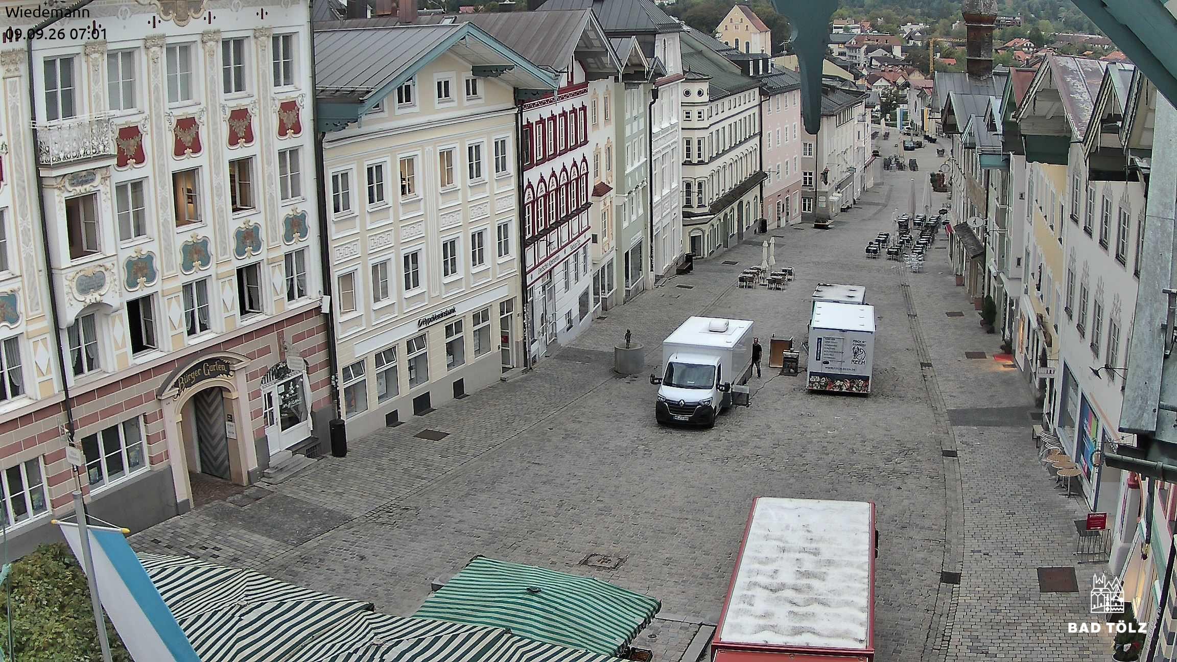 Archiv Foto Webcam Obere Marktstraße Bad Tölz