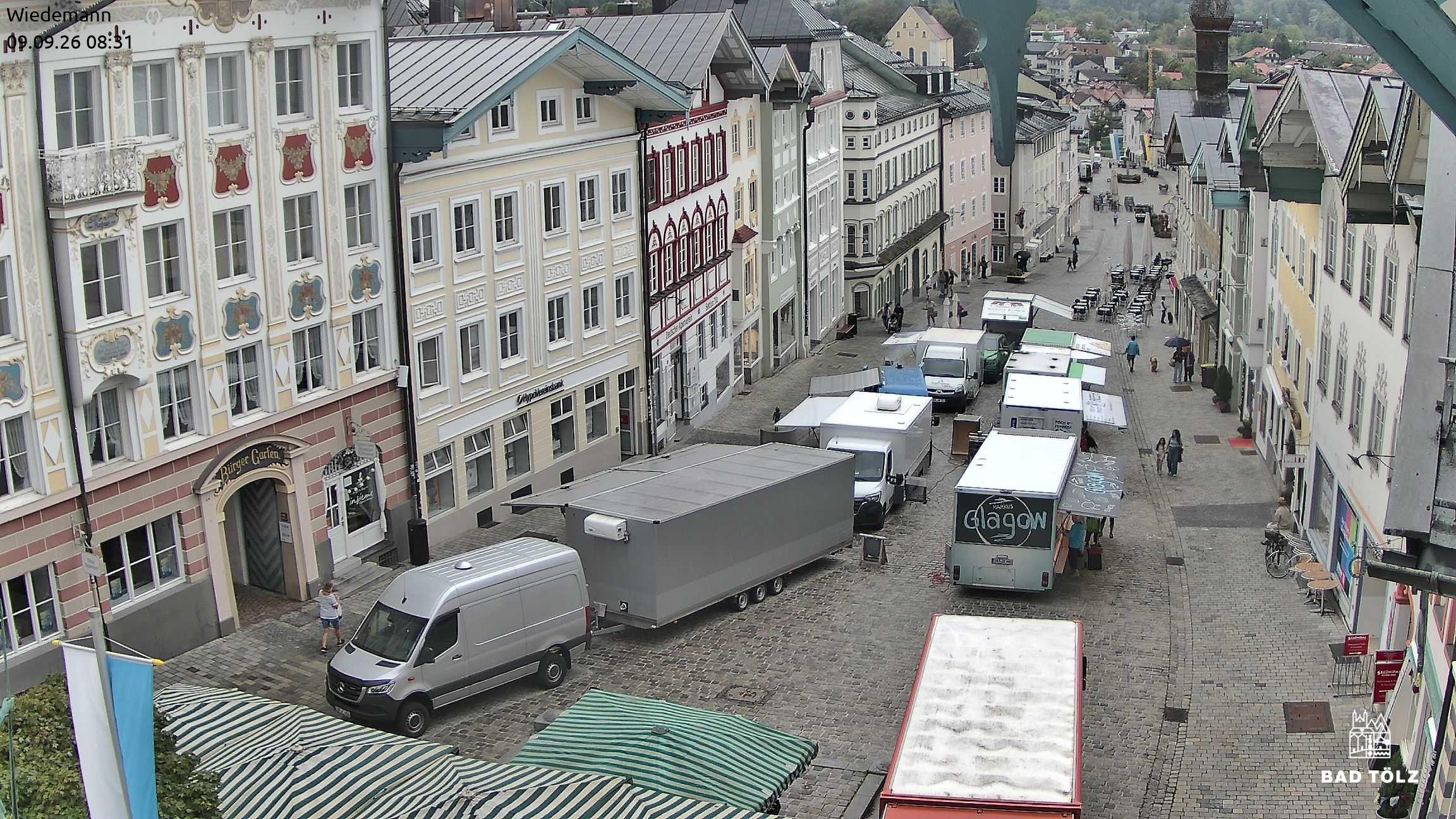 Archiv Foto Webcam Obere Marktstraße Bad Tölz