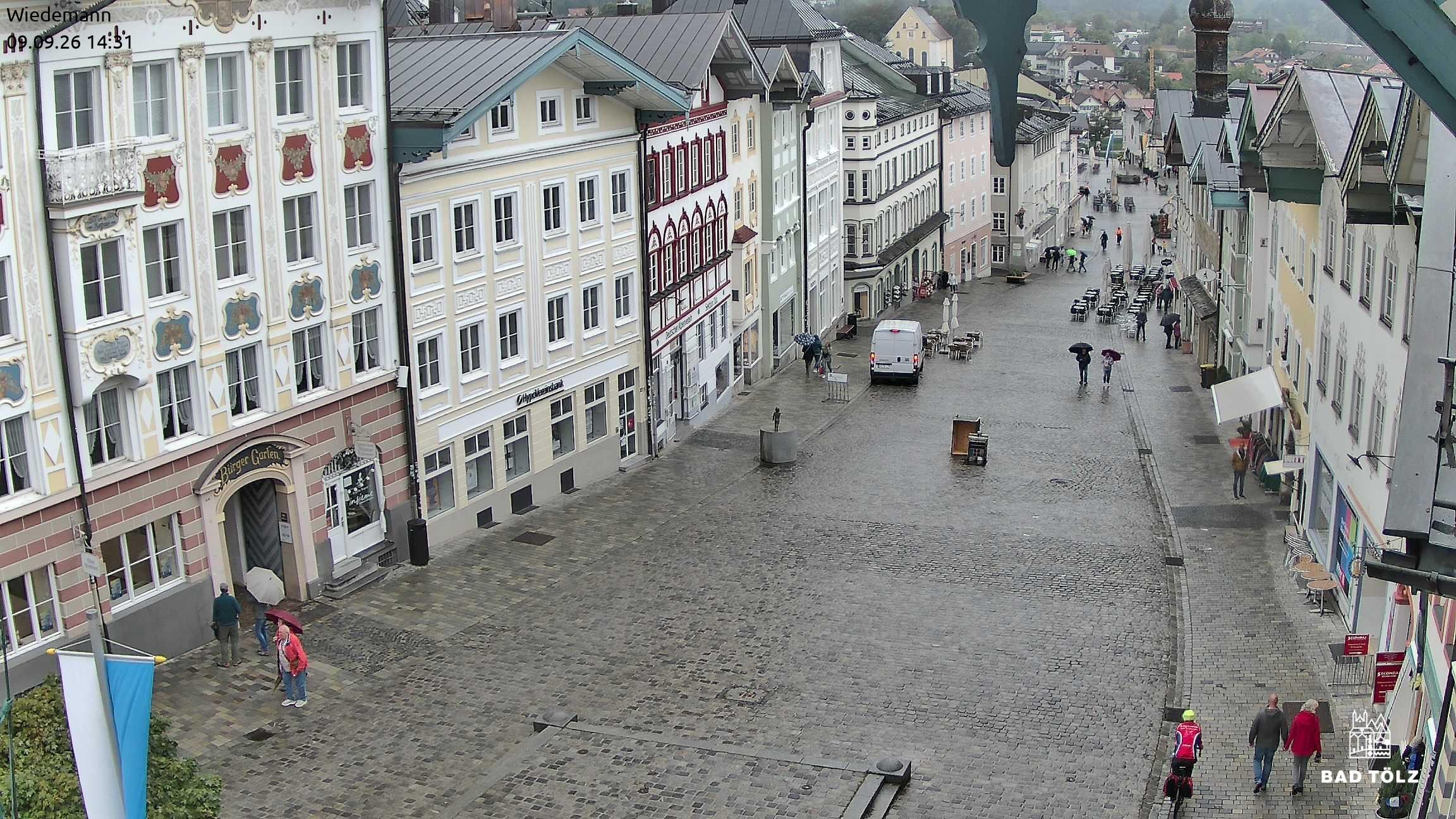 Archiv Foto Webcam Obere Marktstraße Bad Tölz