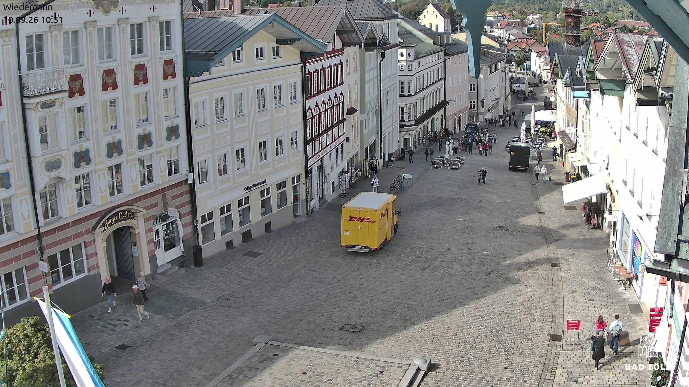 Archived image Webcam Bad Tölz - Marktstraße