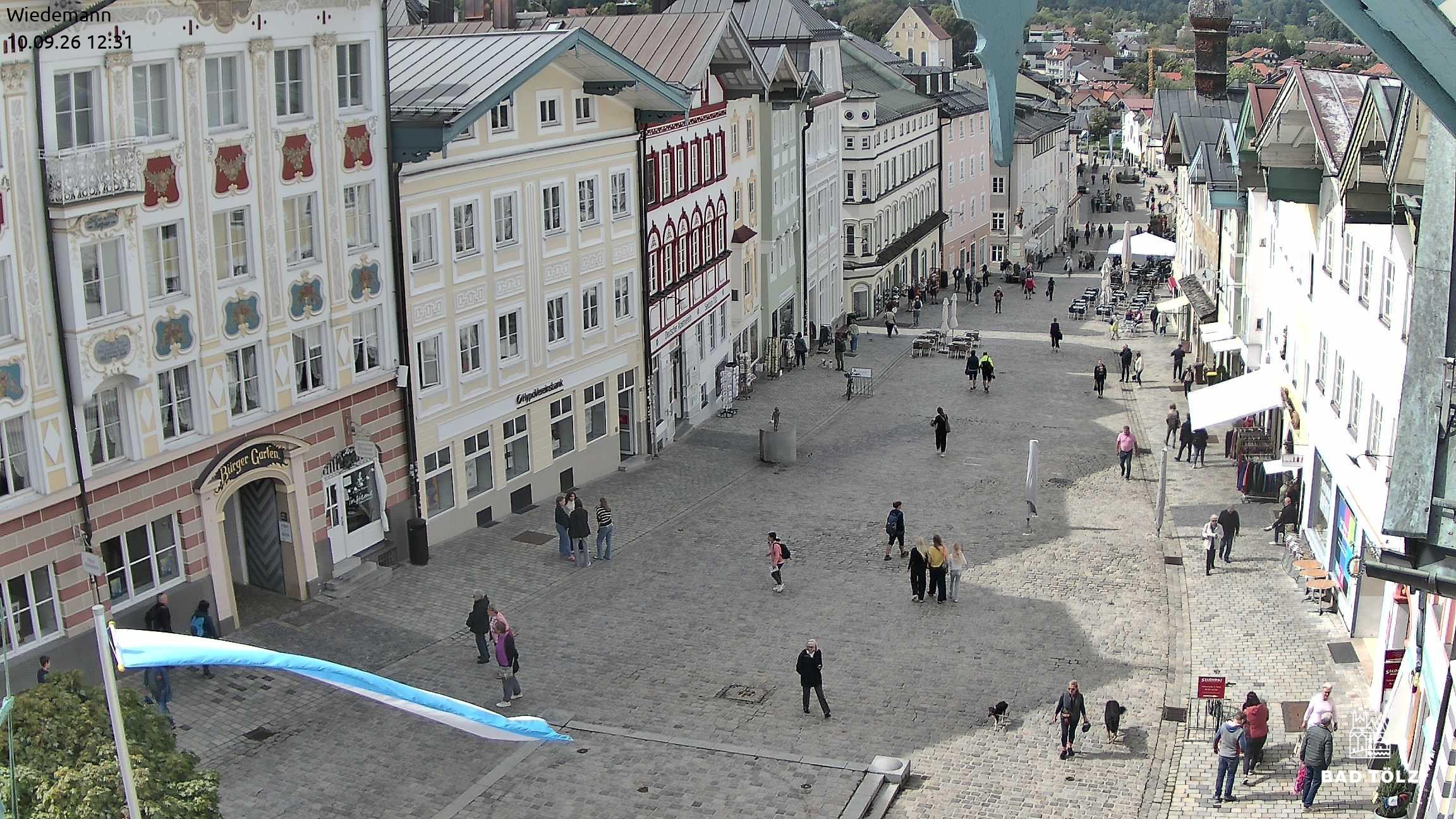 Archived image Webcam Bad Tölz - Marktstraße
