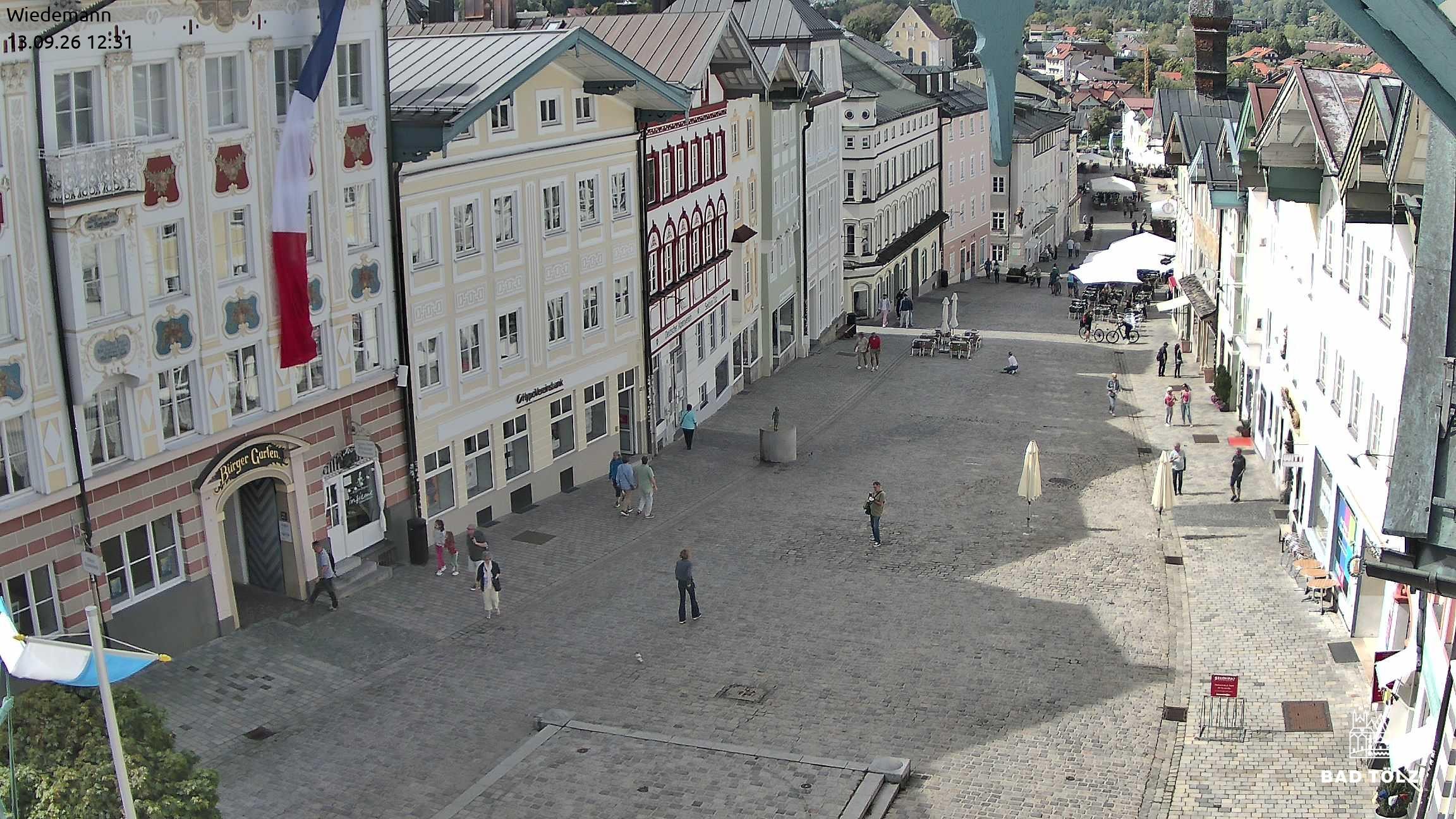 Archived image Webcam Bad Tölz - Marktstraße