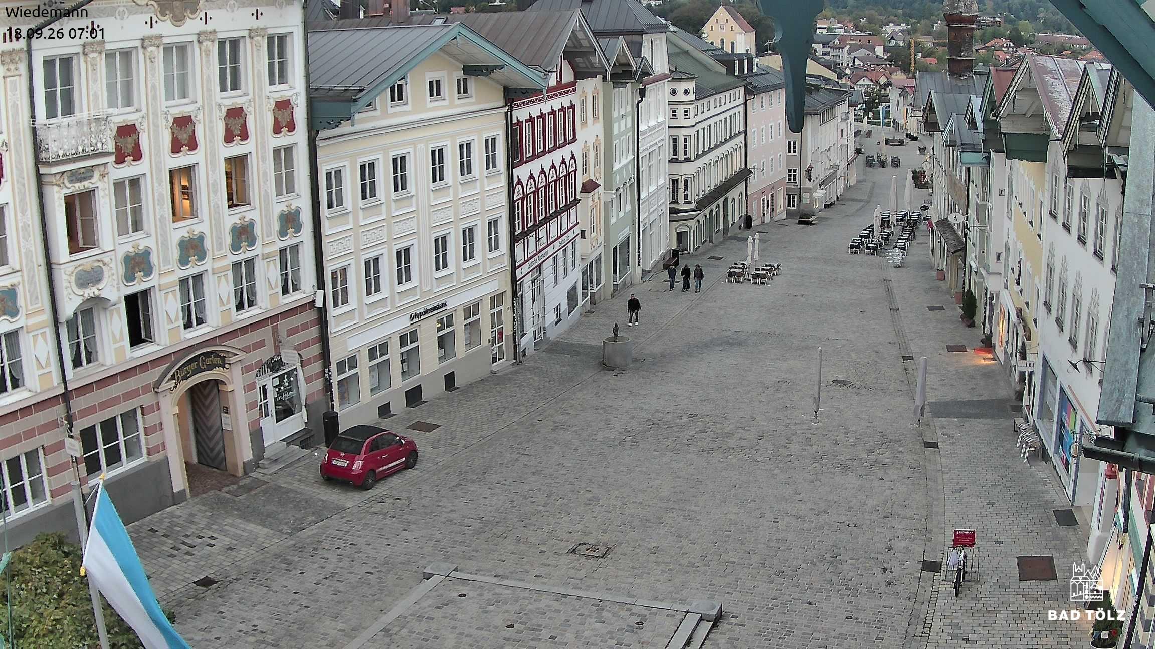 Archiv Foto Webcam Obere Marktstraße Bad Tölz