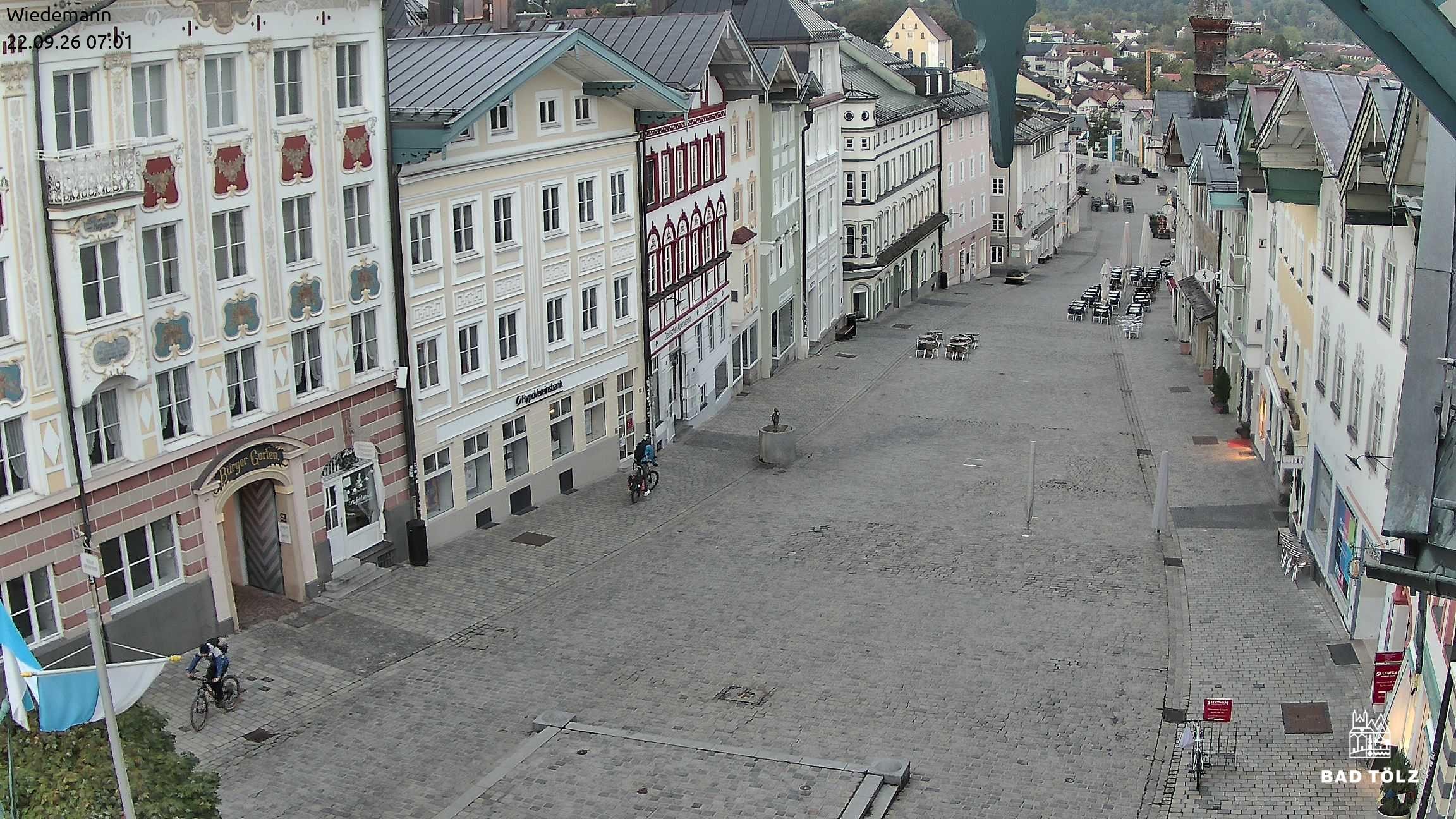 Archiv Foto Webcam Obere Marktstraße Bad Tölz