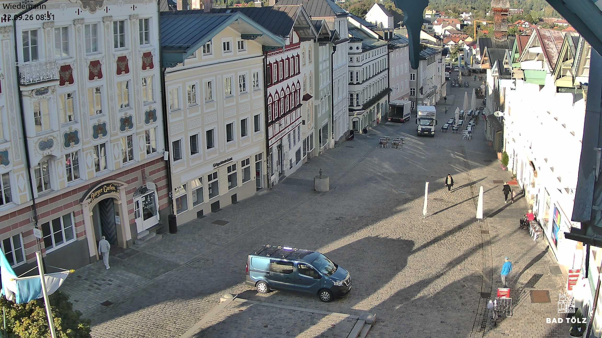 Archiv Foto Webcam Obere Marktstraße Bad Tölz