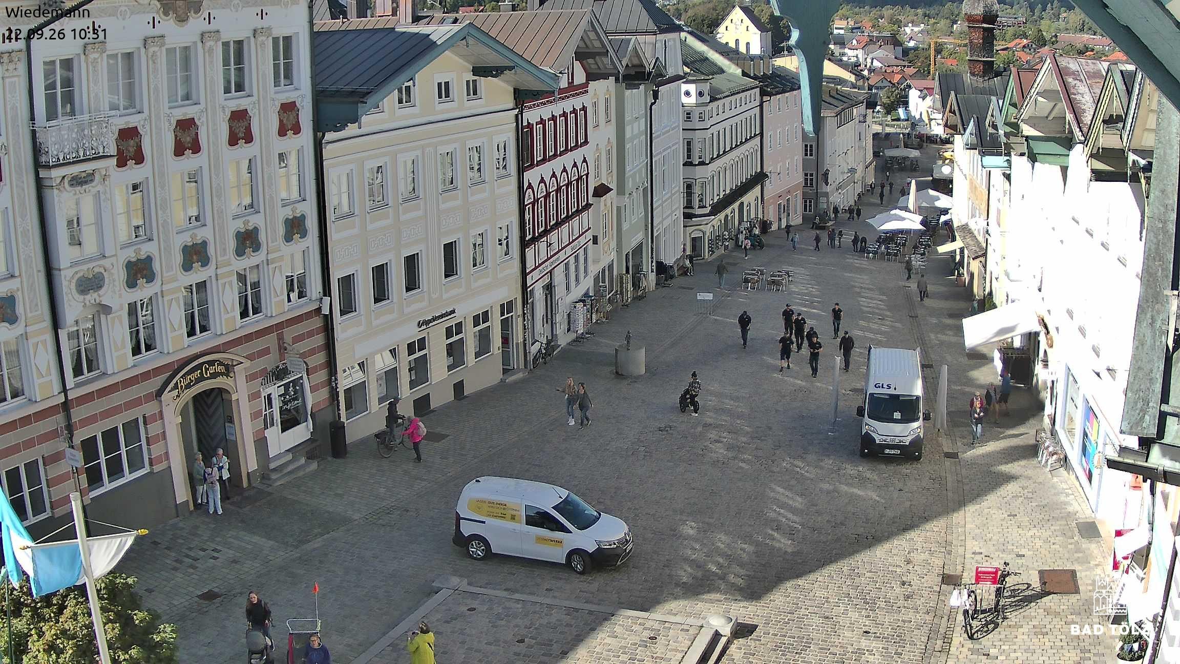 Archiv Foto Webcam Obere Marktstraße Bad Tölz