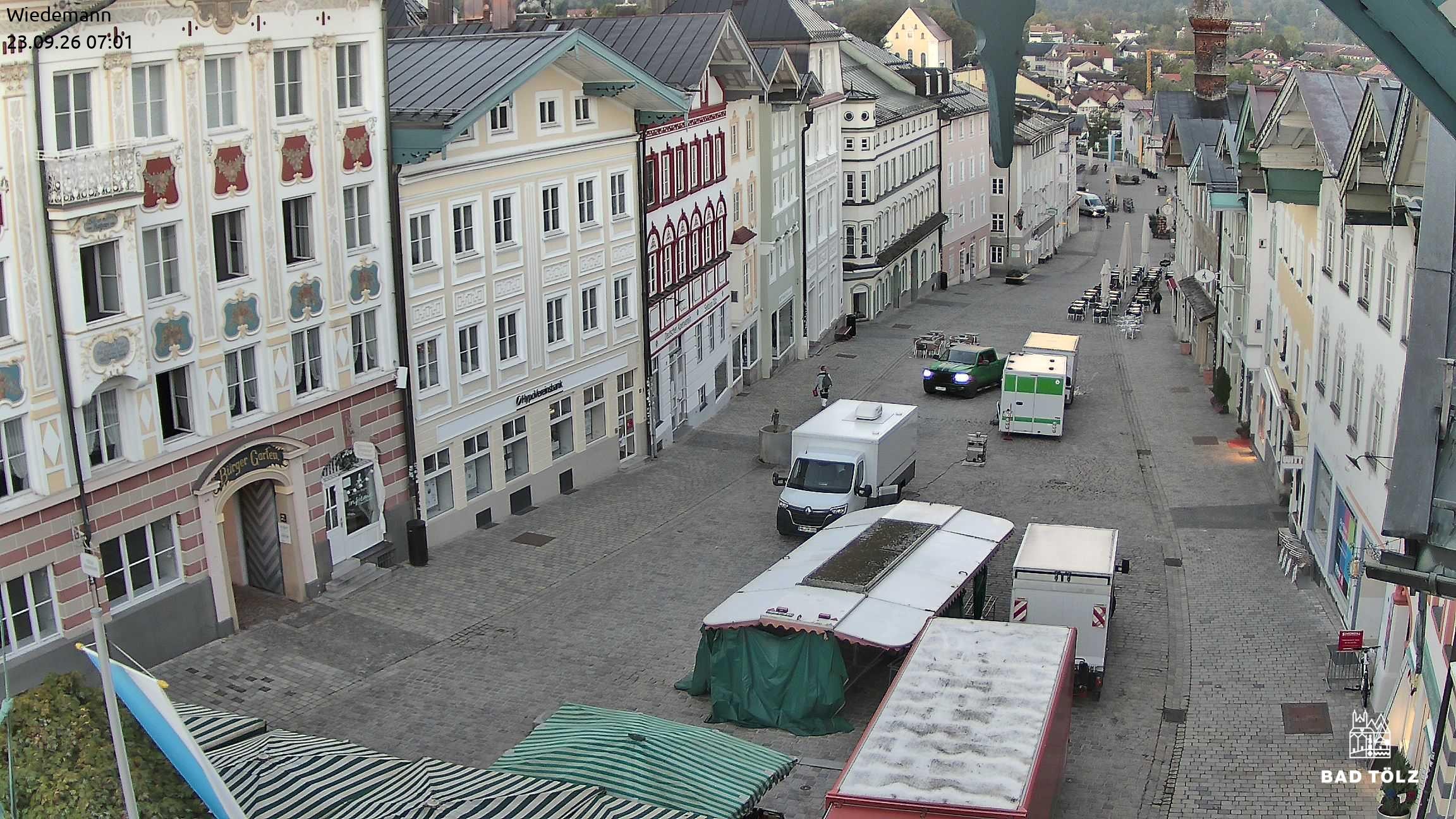 Archiv Foto Webcam Obere Marktstraße Bad Tölz