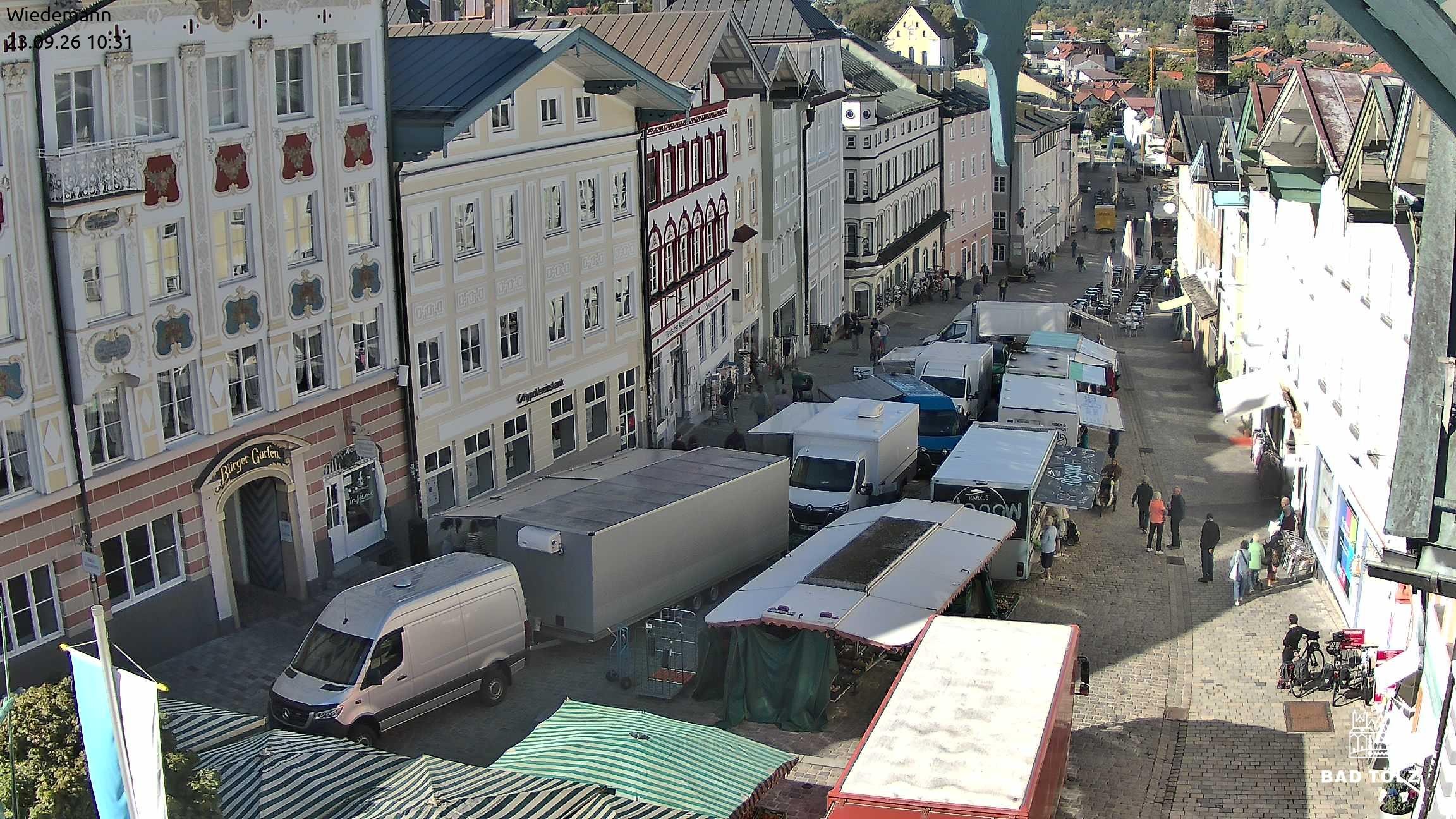 Archived image Webcam Bad Tölz - Marktstraße