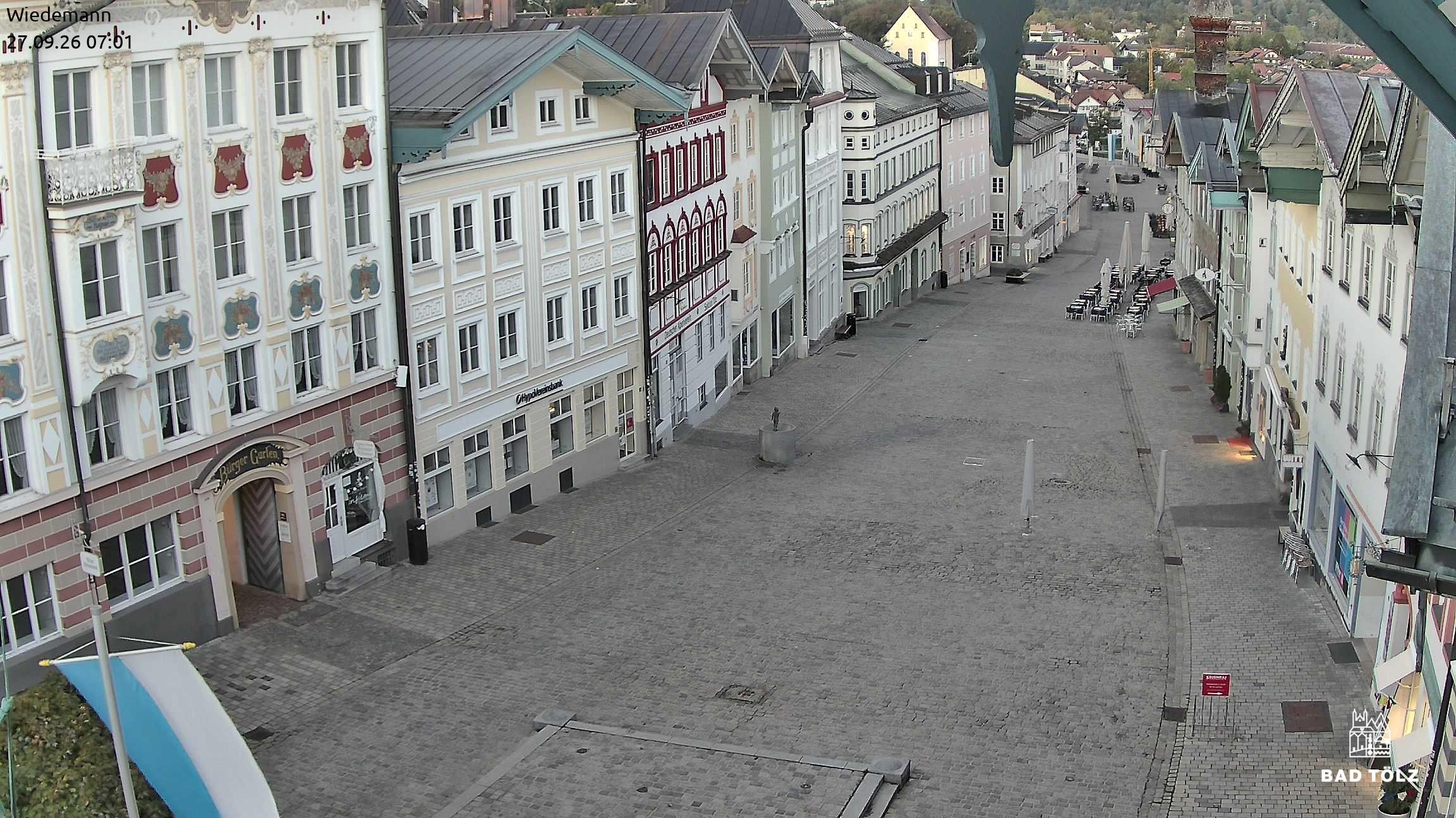 Archiv Foto Webcam Obere Marktstraße Bad Tölz