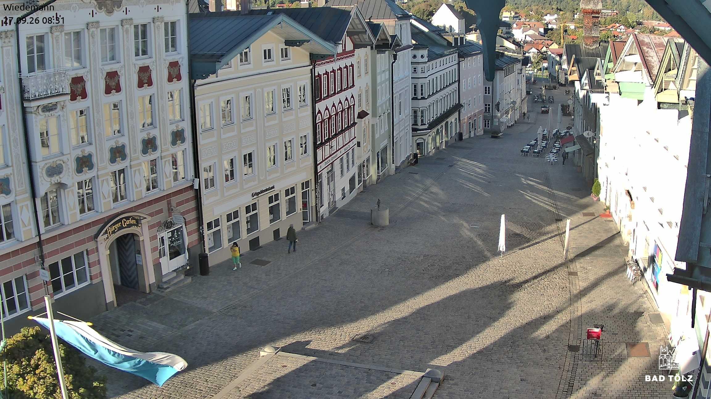 Archiv Foto Webcam Obere Marktstraße Bad Tölz