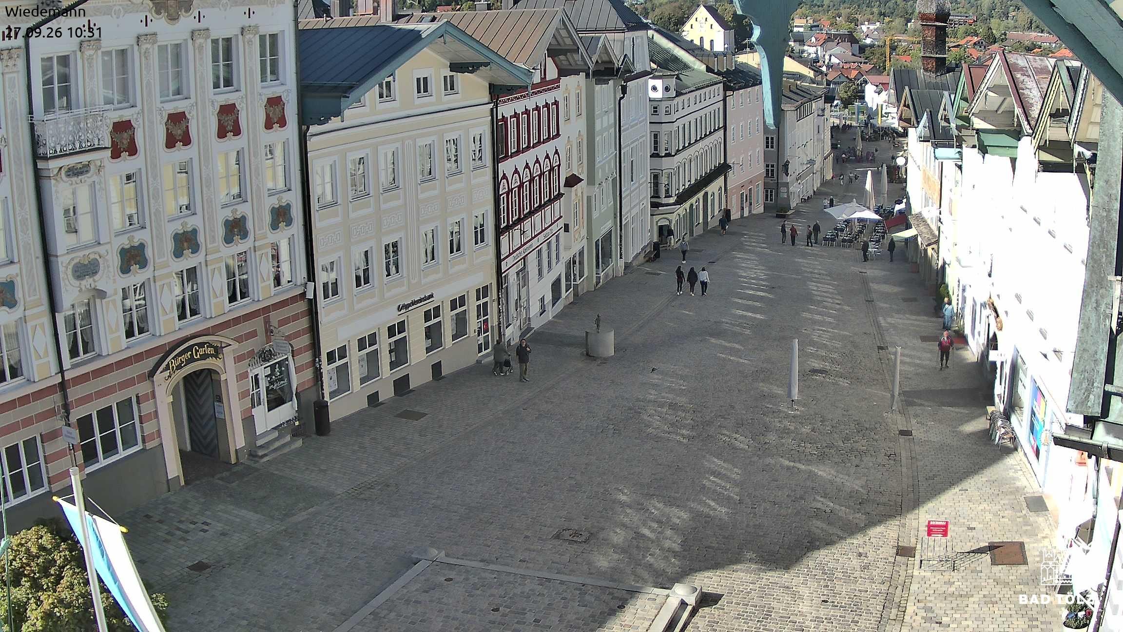 Archiv Foto Webcam Obere Marktstraße Bad Tölz