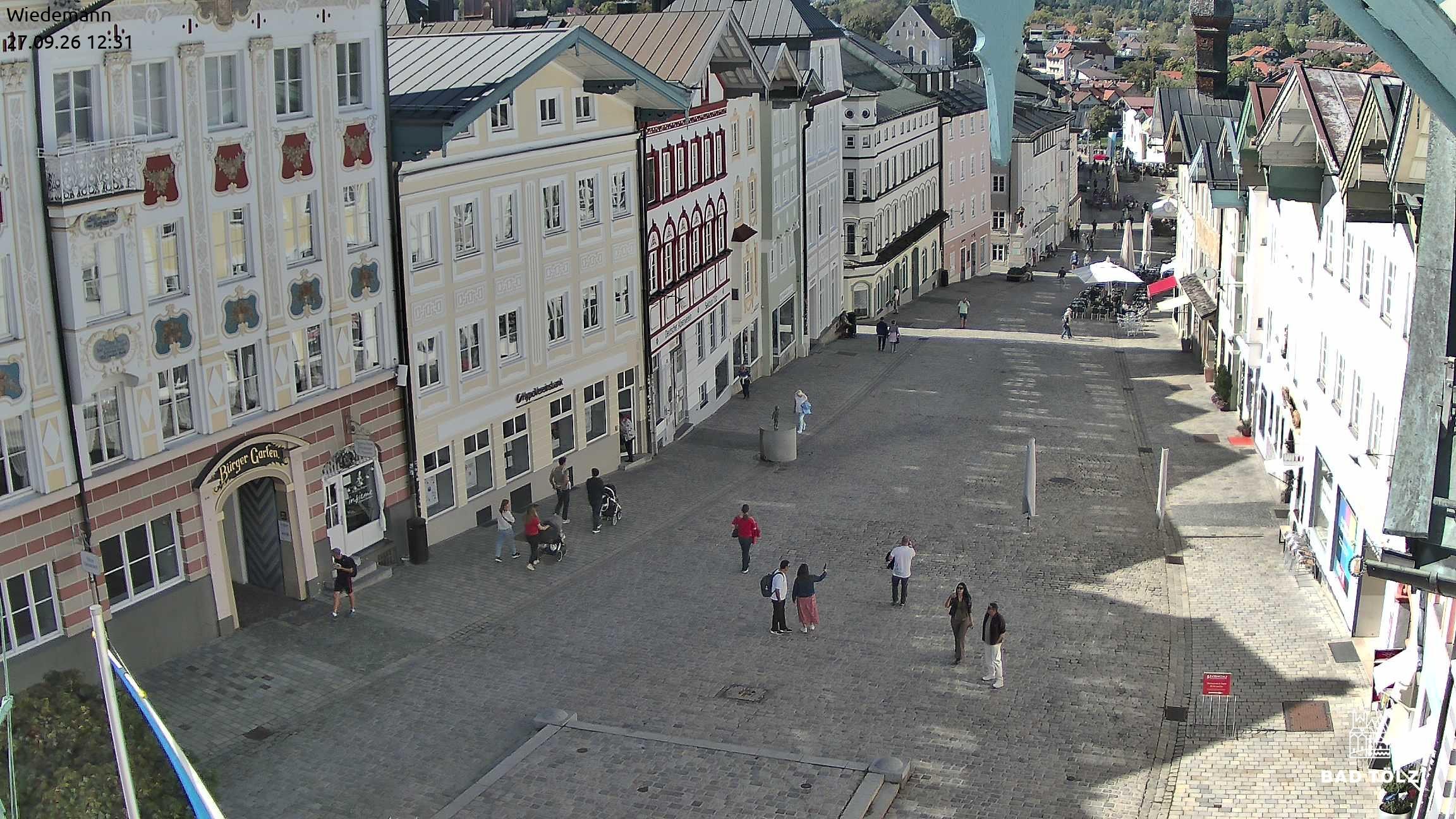 Archiv Foto Webcam Obere Marktstraße Bad Tölz