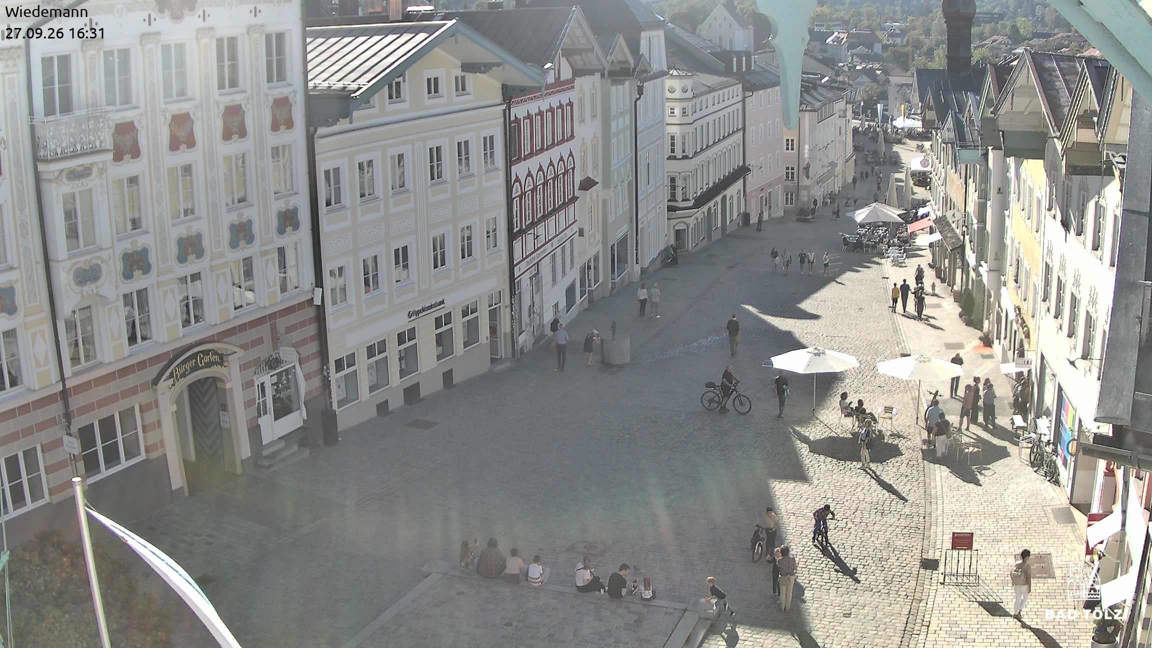 Archiv Foto Webcam Obere Marktstraße Bad Tölz