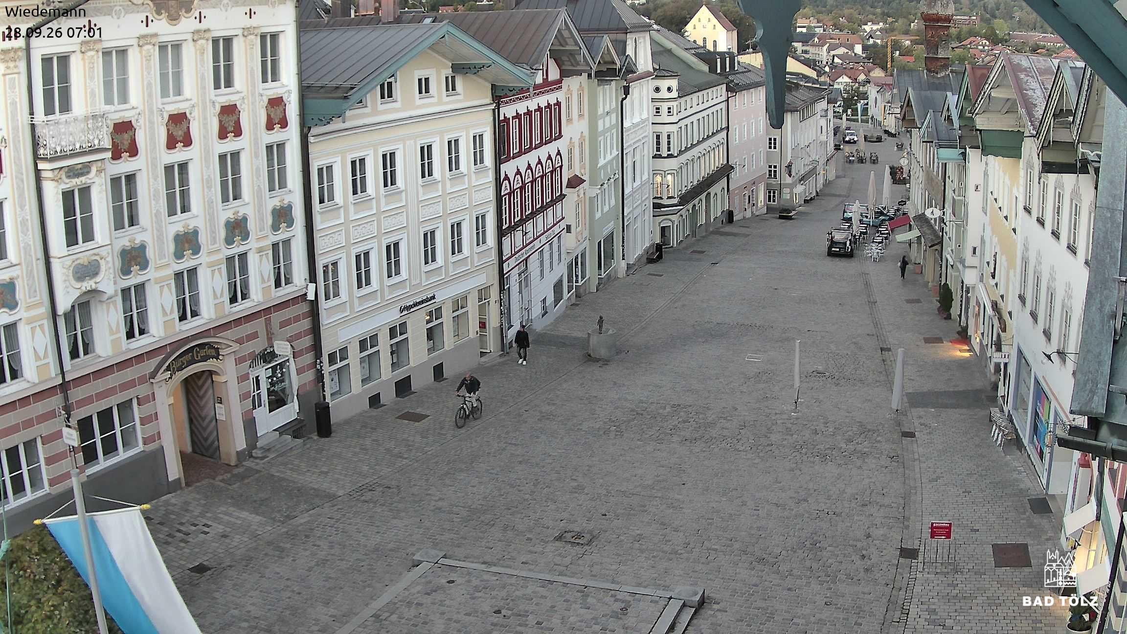Archiv Foto Webcam Obere Marktstraße Bad Tölz