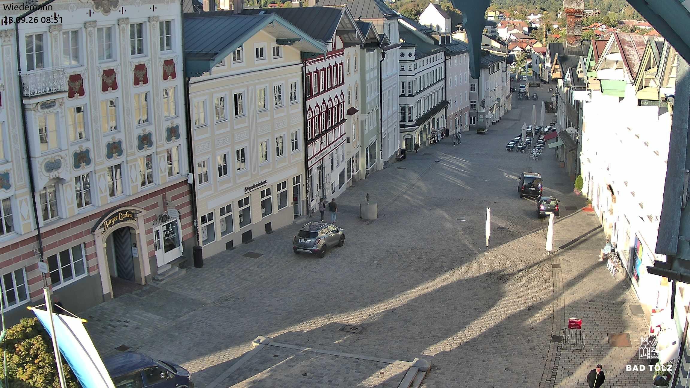 Archiv Foto Webcam Obere Marktstraße Bad Tölz