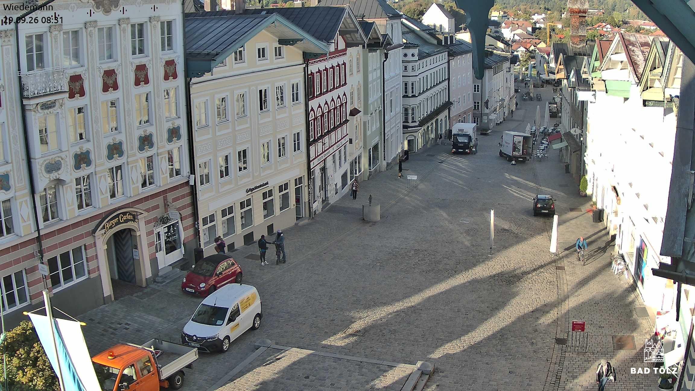 Archived image Webcam Bad Tölz - Marktstraße